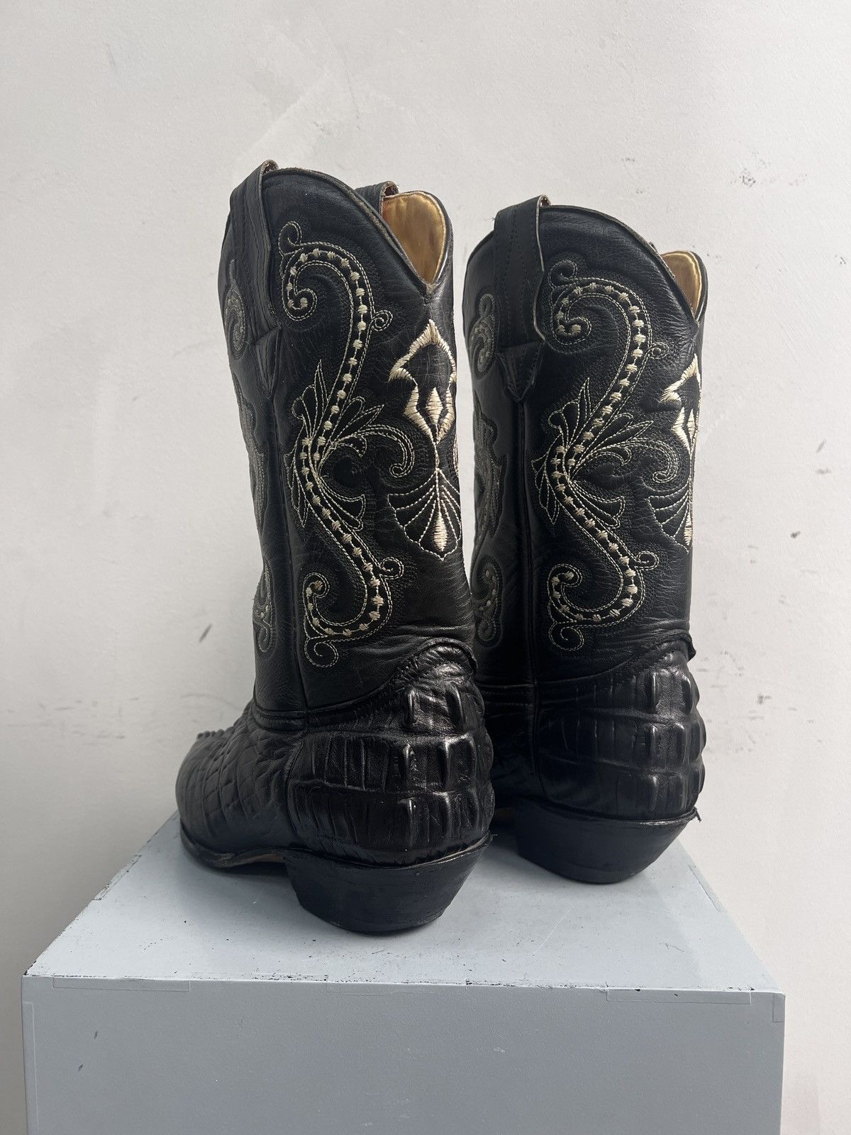 Western Rise D’Emanuel guidi style aligator leather boots luxury style Size US 8 / EU 41 - 4 Thumbnail