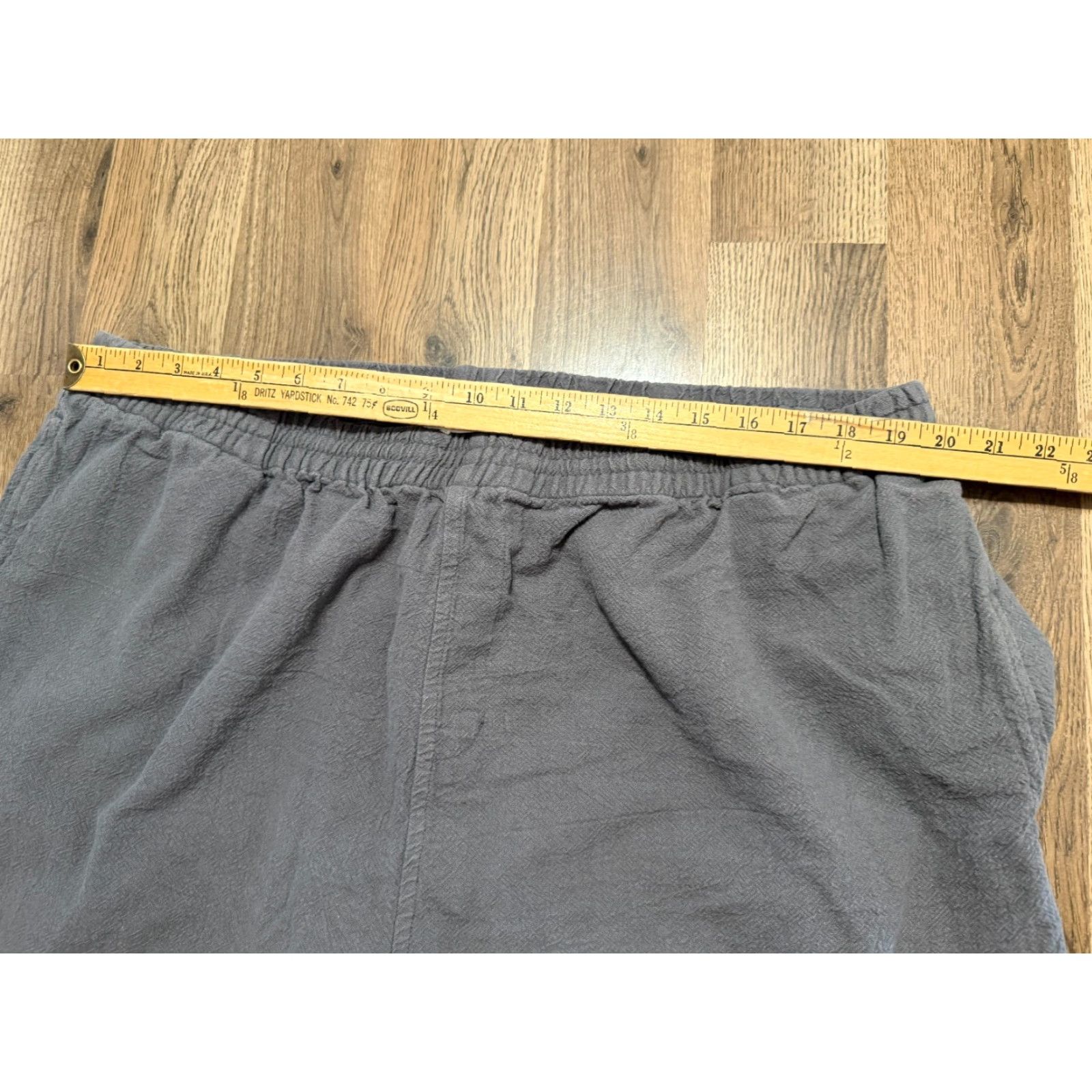 Vintage KS Island Pants Men's 3XL Gray Straight Leg High Rise Pull On Stretch Pants Size US 39 - 7 Thumbnail
