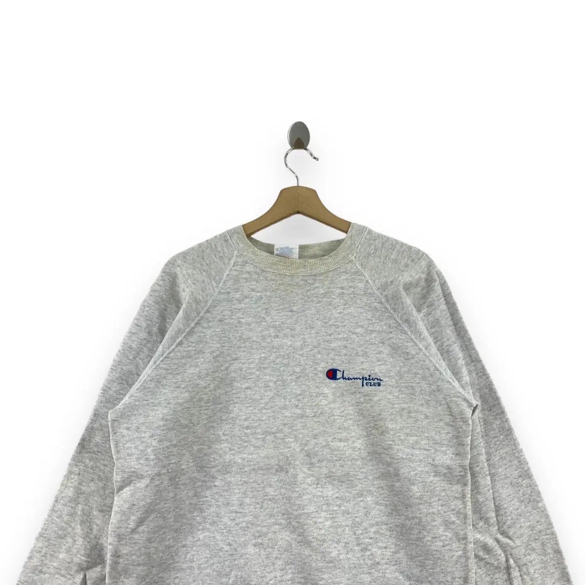 Champion Vintage 90’ CHAMPION CLUB Script Logo Beige Crewneck Size L / US 10 / IT 46 - 5 Thumbnail