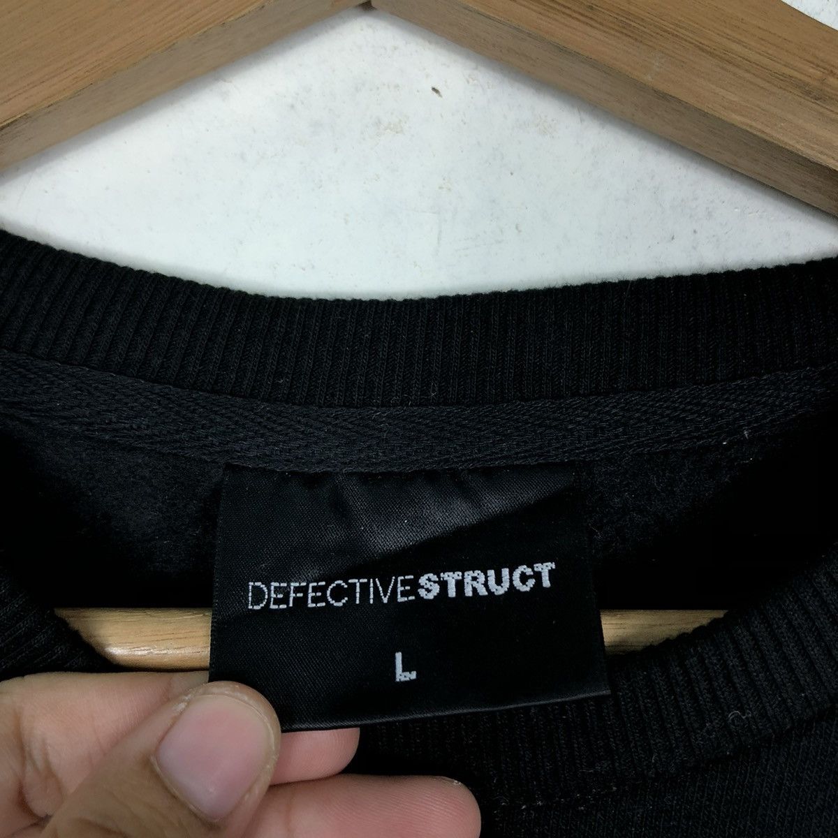 Japanese Brand 🔥VINTAGE SWEATSHIRT DEFECTIVE STRUCT PUNK DESIGN OVERPRINT Size US L / EU 52-54 / 3 - 12 Thumbnail