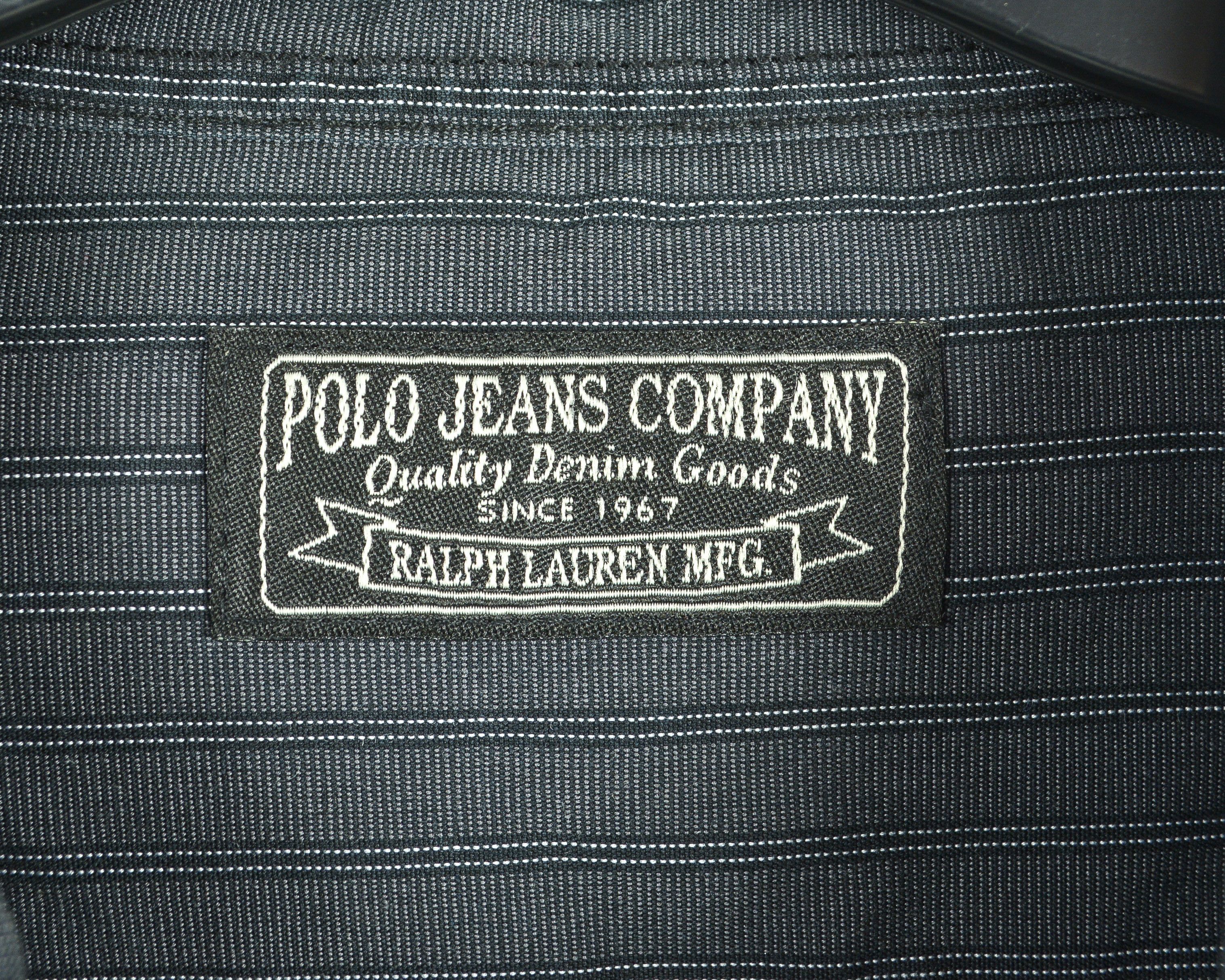 Polo Ralph Lauren Men's Jeans Company L Shirt Formal Cotton Casual Striped Size US L / EU 52-54 / 3 - 3 Thumbnail
