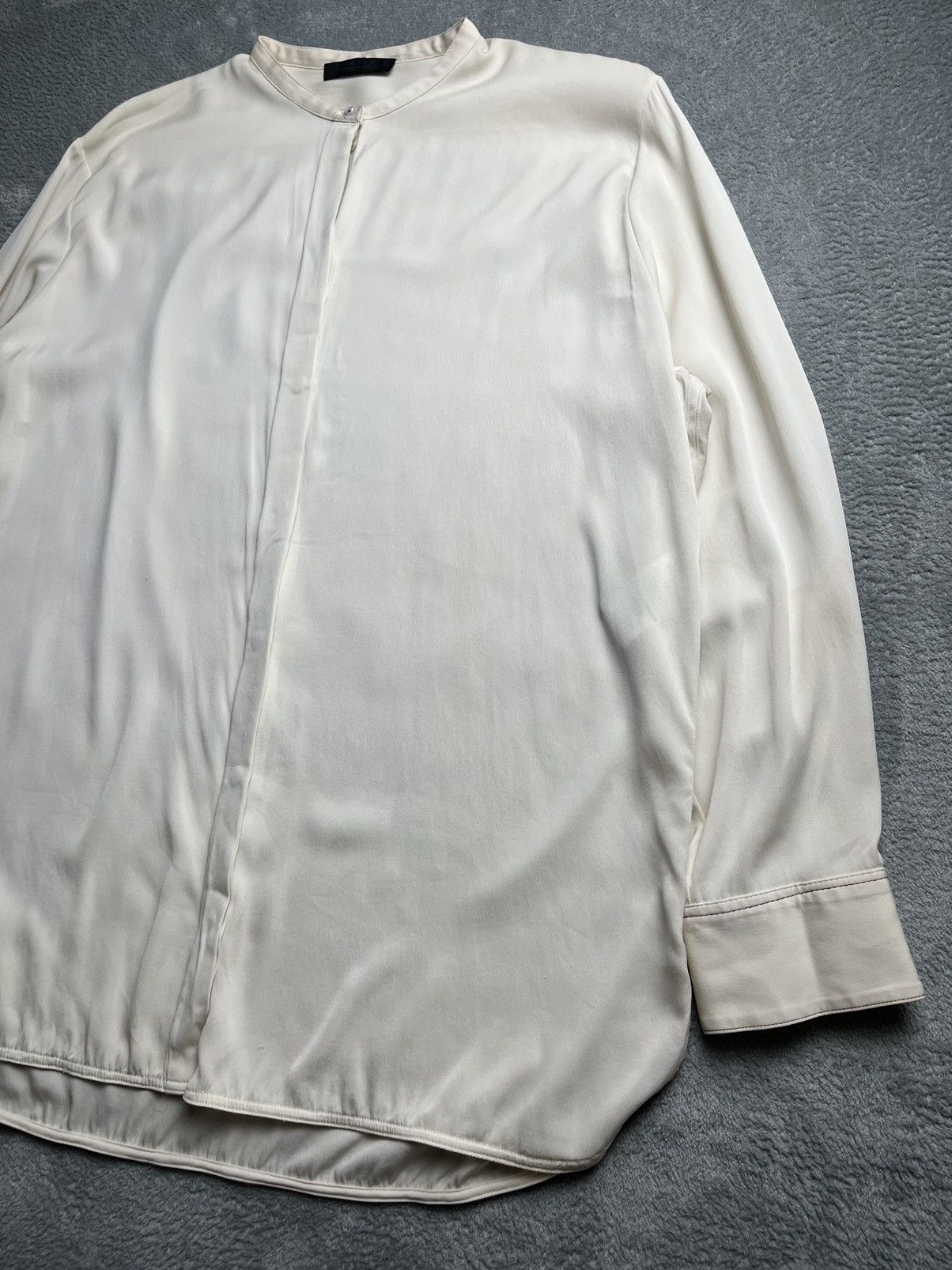 The Row The row - Ivory cola band collar oversized shirt Size XS / US 0-2 / IT 36-38 - 4 Thumbnail