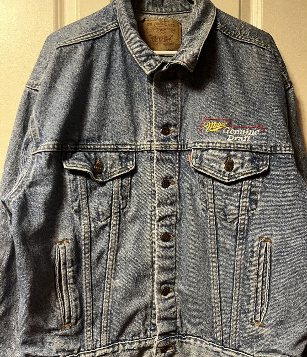 Vintage Vintage Levi’s Mens Blue Jean Jacket Large Denim Size US L / EU 52-54 / 3 - 5 Thumbnail