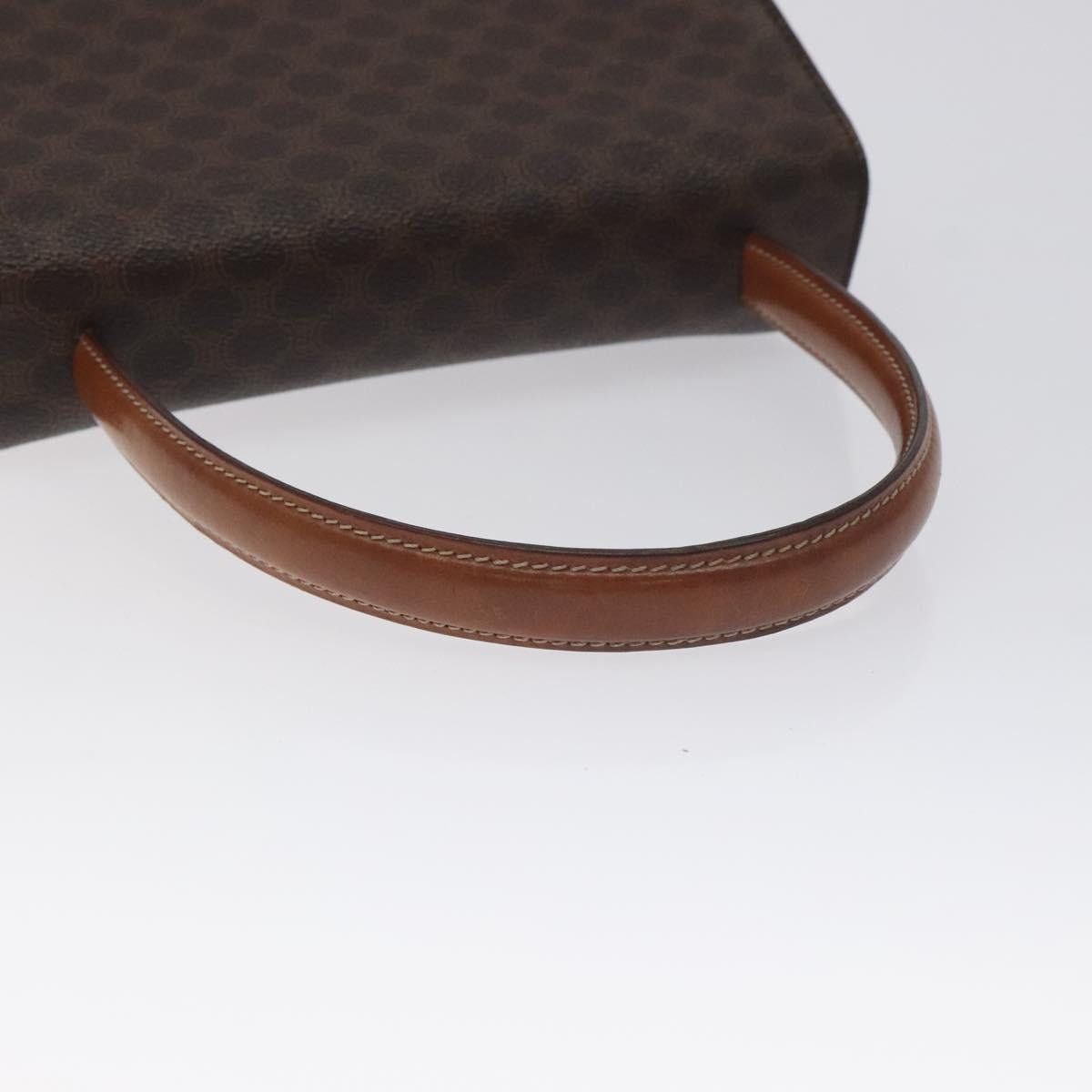 Celine CELINE Macadam Canvas Hand Bag Pvc Leather Brown Gold Size ONE SIZE - 7 Thumbnail