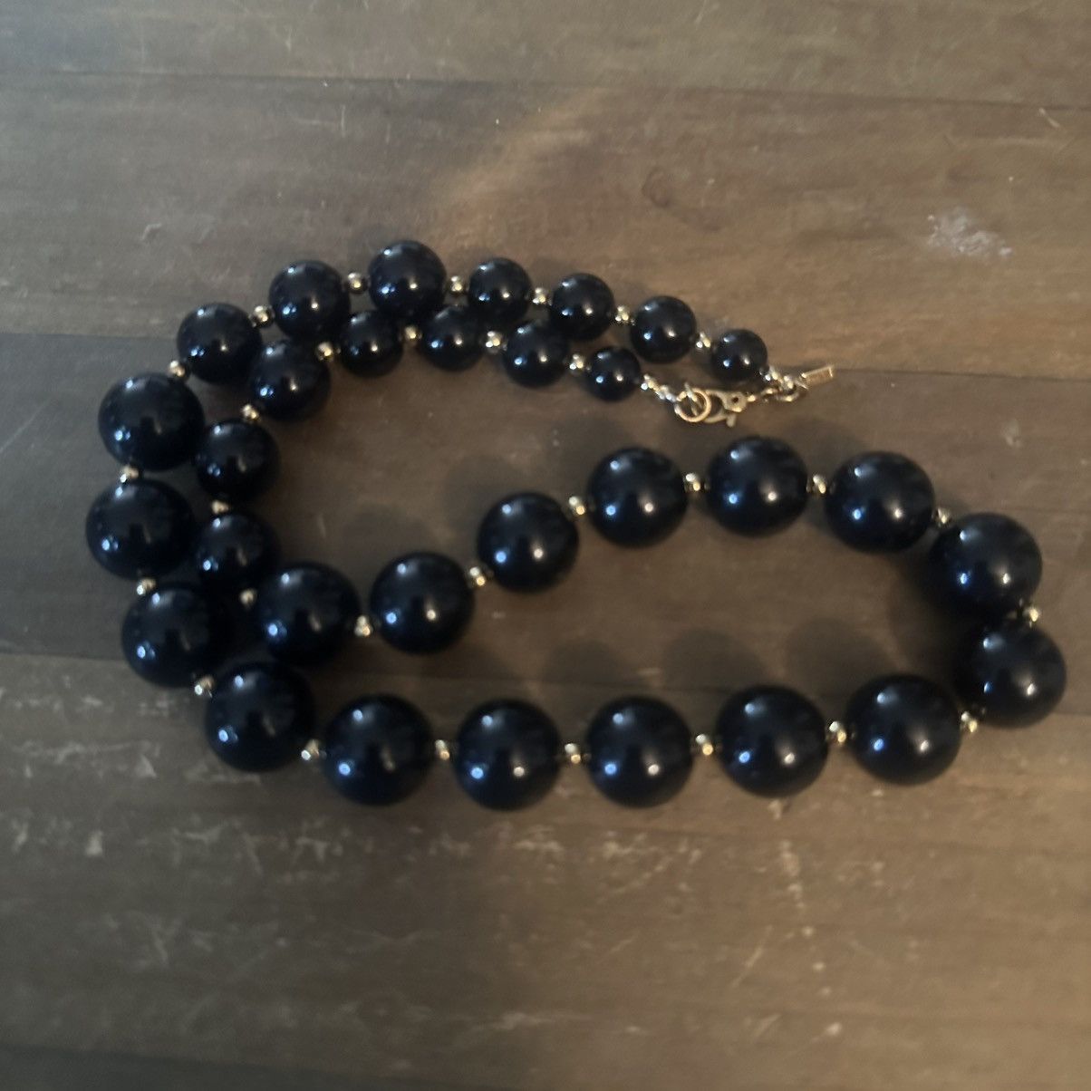 Monet Vintage Monet chunky black bead necklace Size ONE SIZE - 3 Thumbnail