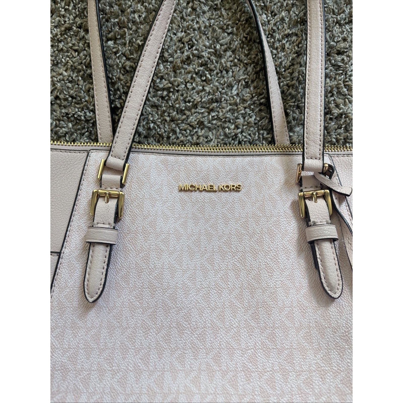 Michael Kors Michael Kors Charlotte Top Zip Leather Large Tote Bag Size ONE SIZE - 3 Thumbnail