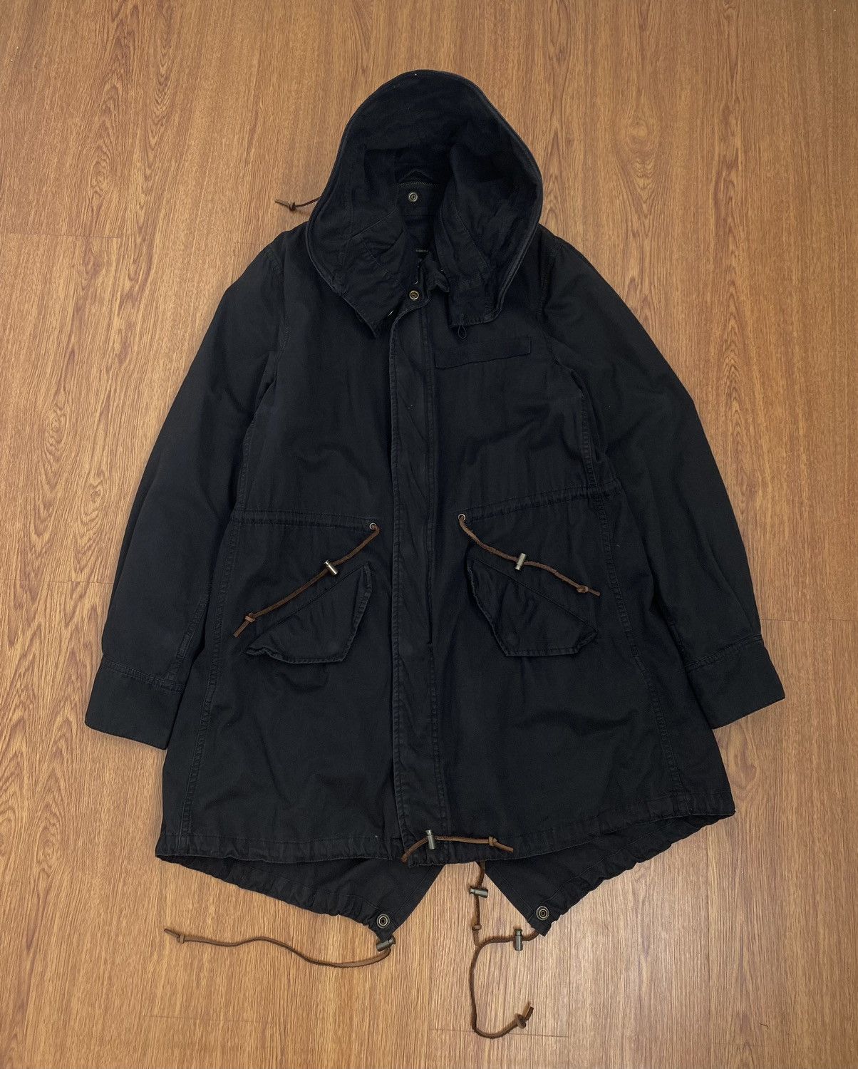 image of If Six Was Nine x Le Grande Bleu L G B G.o.a Military Black Parkas Jacket, Men's (Size Medium)