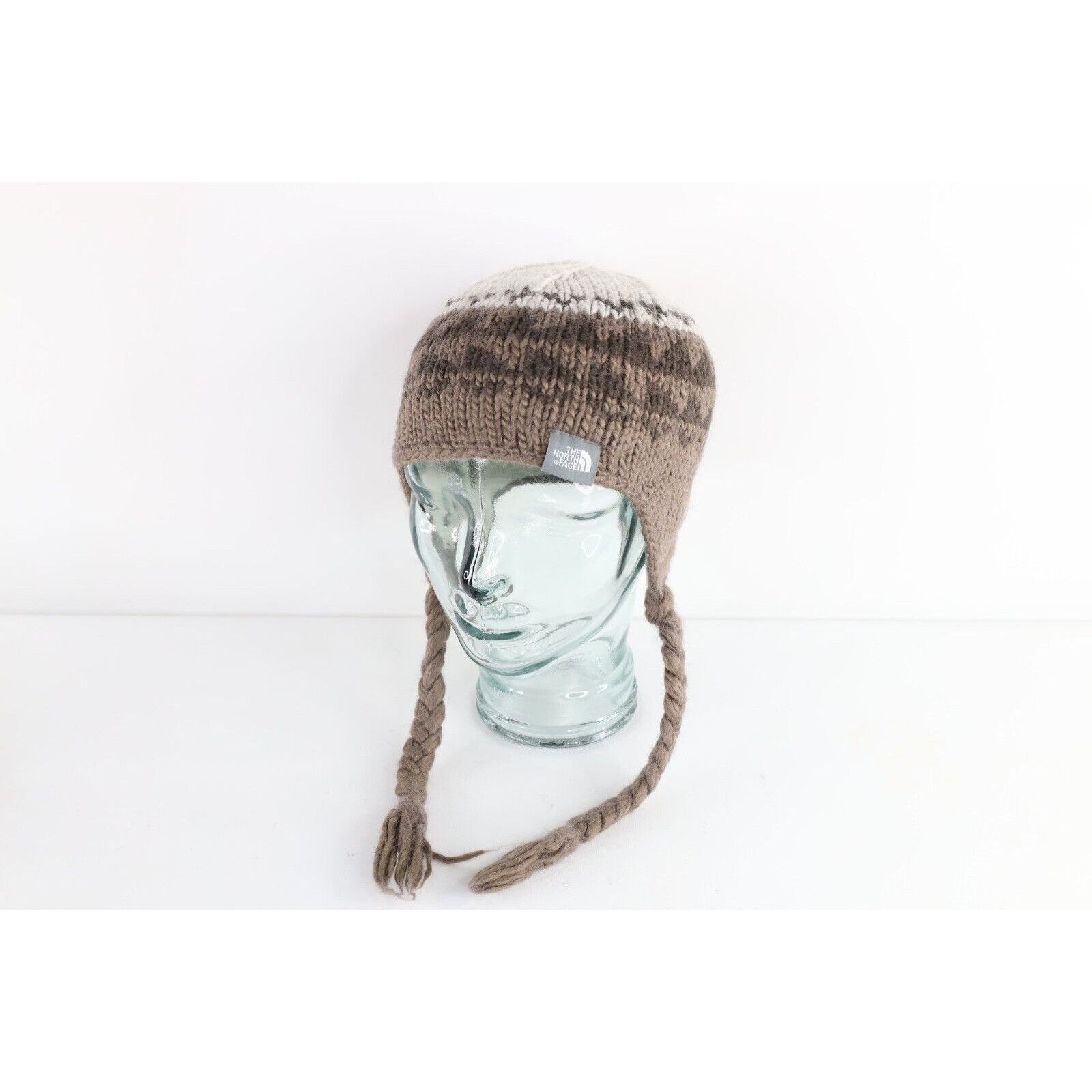 The North Face Vintage The North Face Wool Blend Chunky Knit Ear Flap Hat Size ONE SIZE - 1 Thumbnail