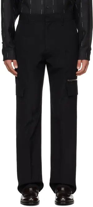 Givenchy o1n1vont0326 Zip Cargo Pants in Black Size US 28 / EU 44 - 1 Preview