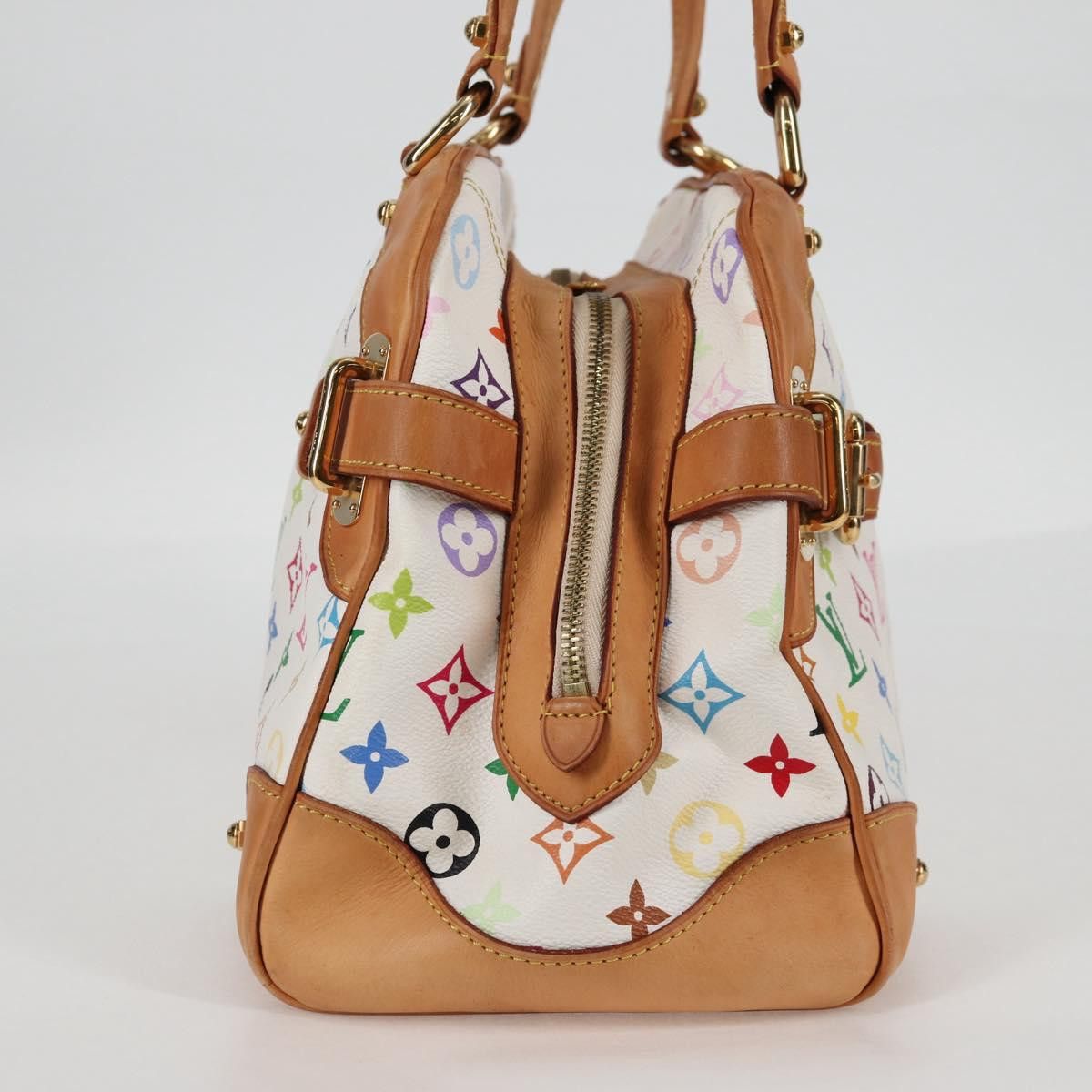 Louis Vuitton LOUIS VUITTON Monogram Multicolor Claudia Hand Bag White Size ONE SIZE - 5 Thumbnail