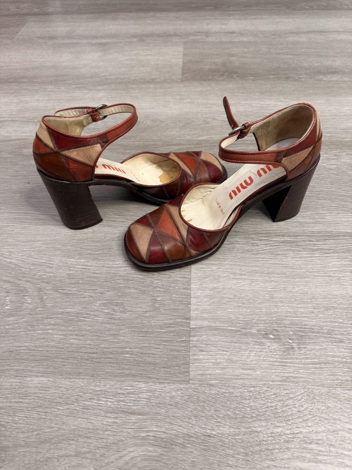 Miu Miu Miu Miu patchwork chunky heel Size US 6.5 / IT 36.5 - 3 Thumbnail