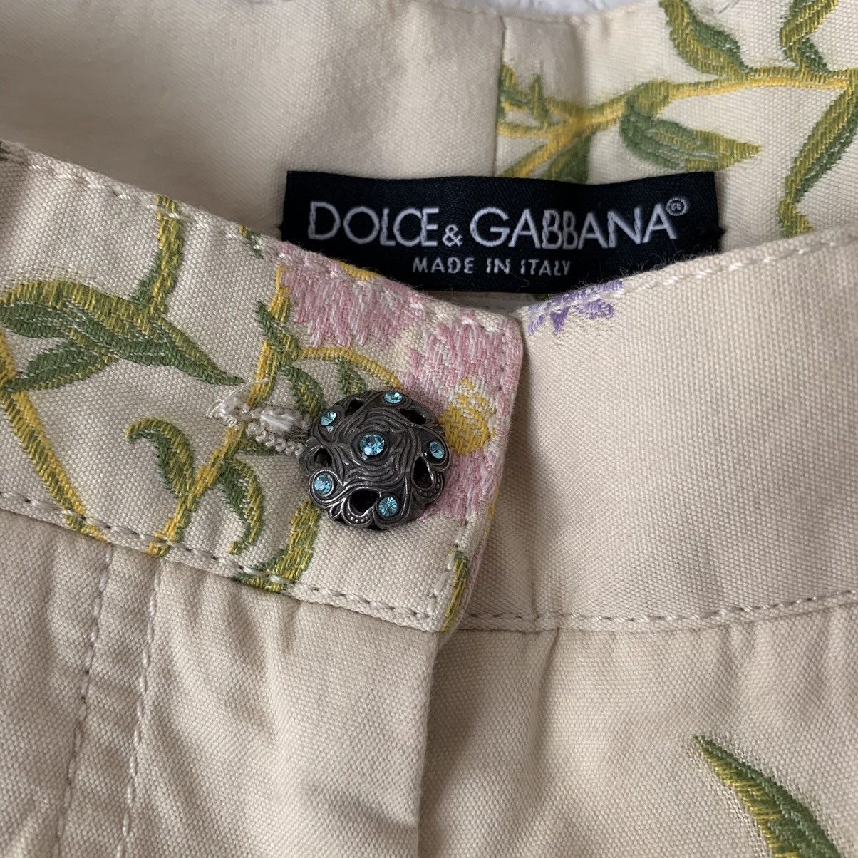 Dolce & Gabbana Embroidered floral pants Size 30" / US 8 / IT 44 - 3 Thumbnail
