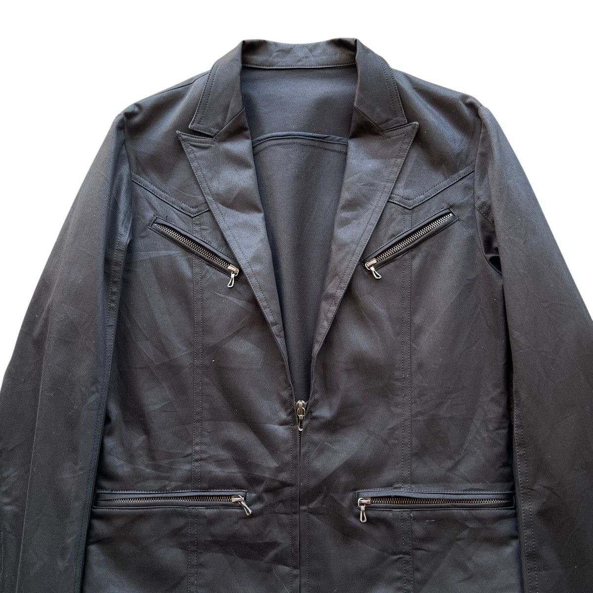 Shellac 🔥 Shellac Zipper EmoGoth Jacket Made In Japan - Size S Size US S / EU 44-46 / 1 - 6 Thumbnail