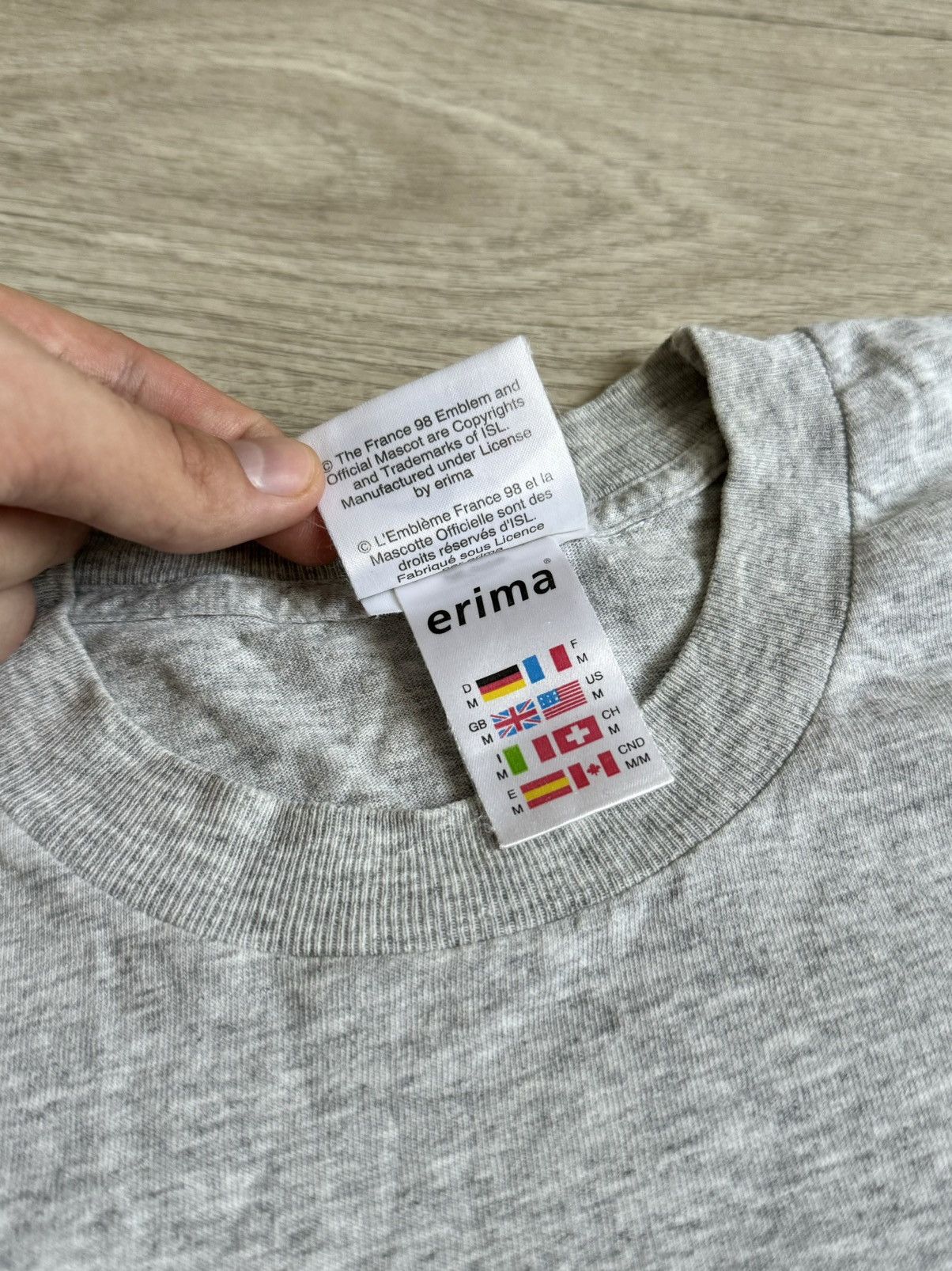 Vintage 🔷Vintage Erima France 1998 Coupe Du Monde T-shirt🔷 Size US M / EU 48-50 / 2 - 6 Thumbnail