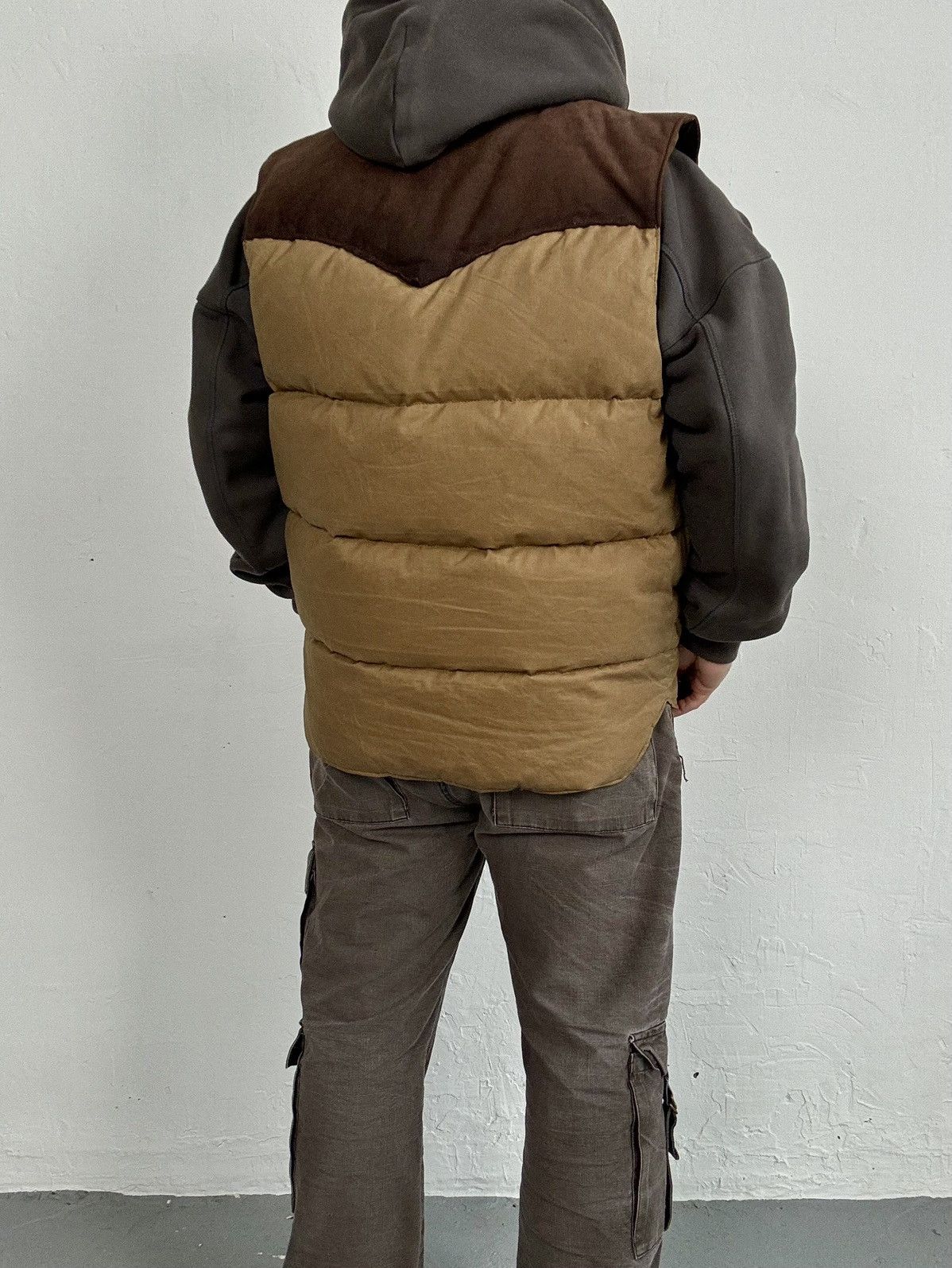 Eddie Bauer × Vintage Eddie Bauer Goose down Wax Vest Size US M / EU 48-50 / 2 - 8 Thumbnail