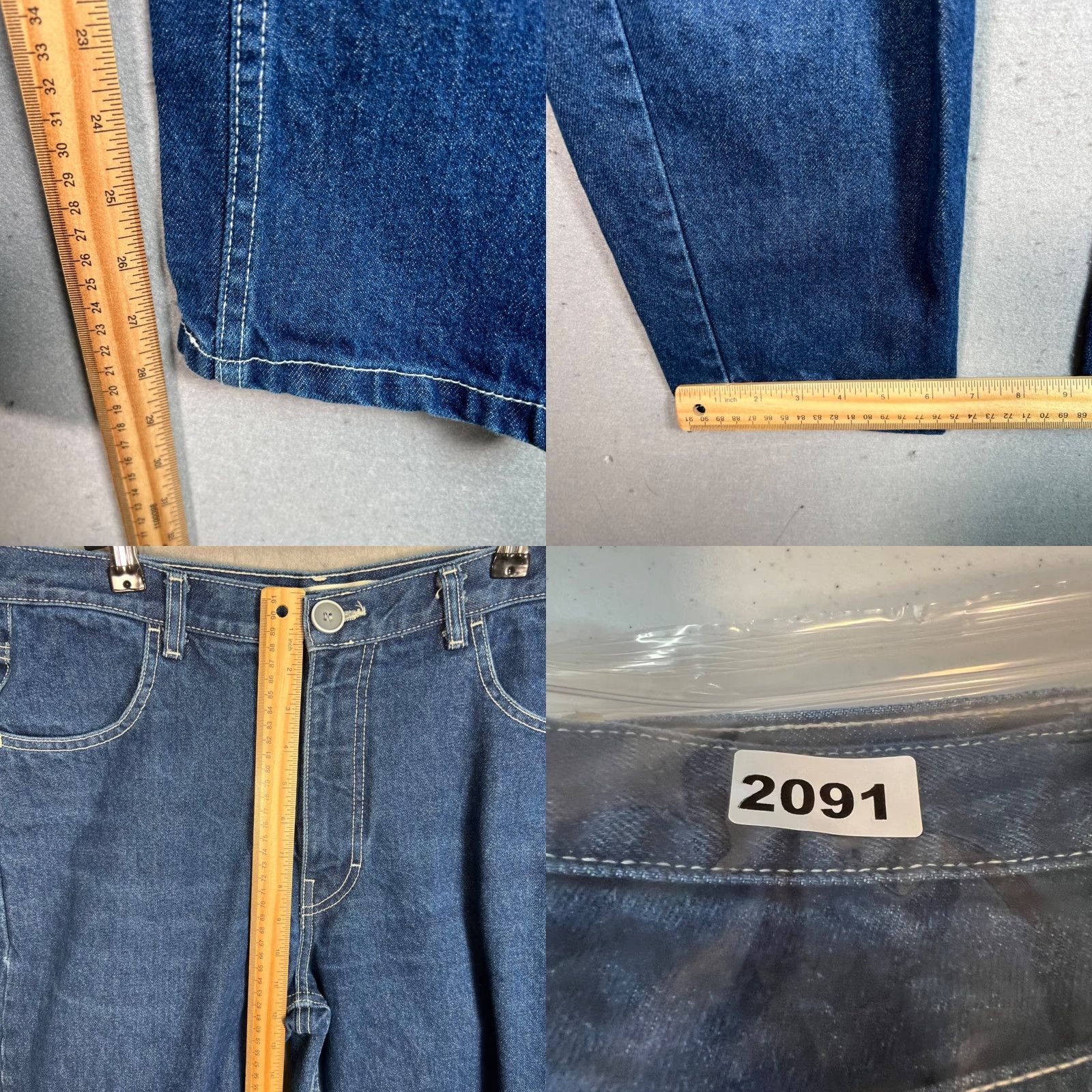 Vintage Gravel & Gold Womens Size 32 High-Waisted Tapered Barrel Leg Denim Jeans Size 24" / US 00 / IT 34 - 8 Thumbnail