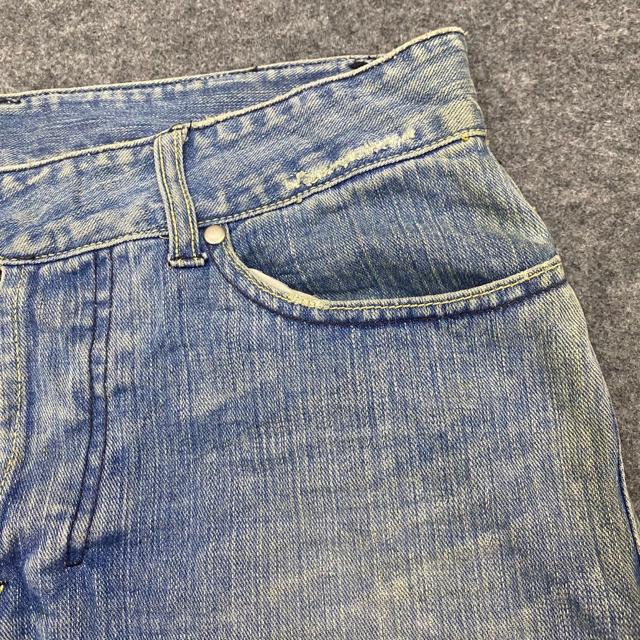 Japanese Brand 💥Best Offer💥Vintage Gold Monkey Project Distressed Denim Size US 34 / EU 50 - 12 Thumbnail