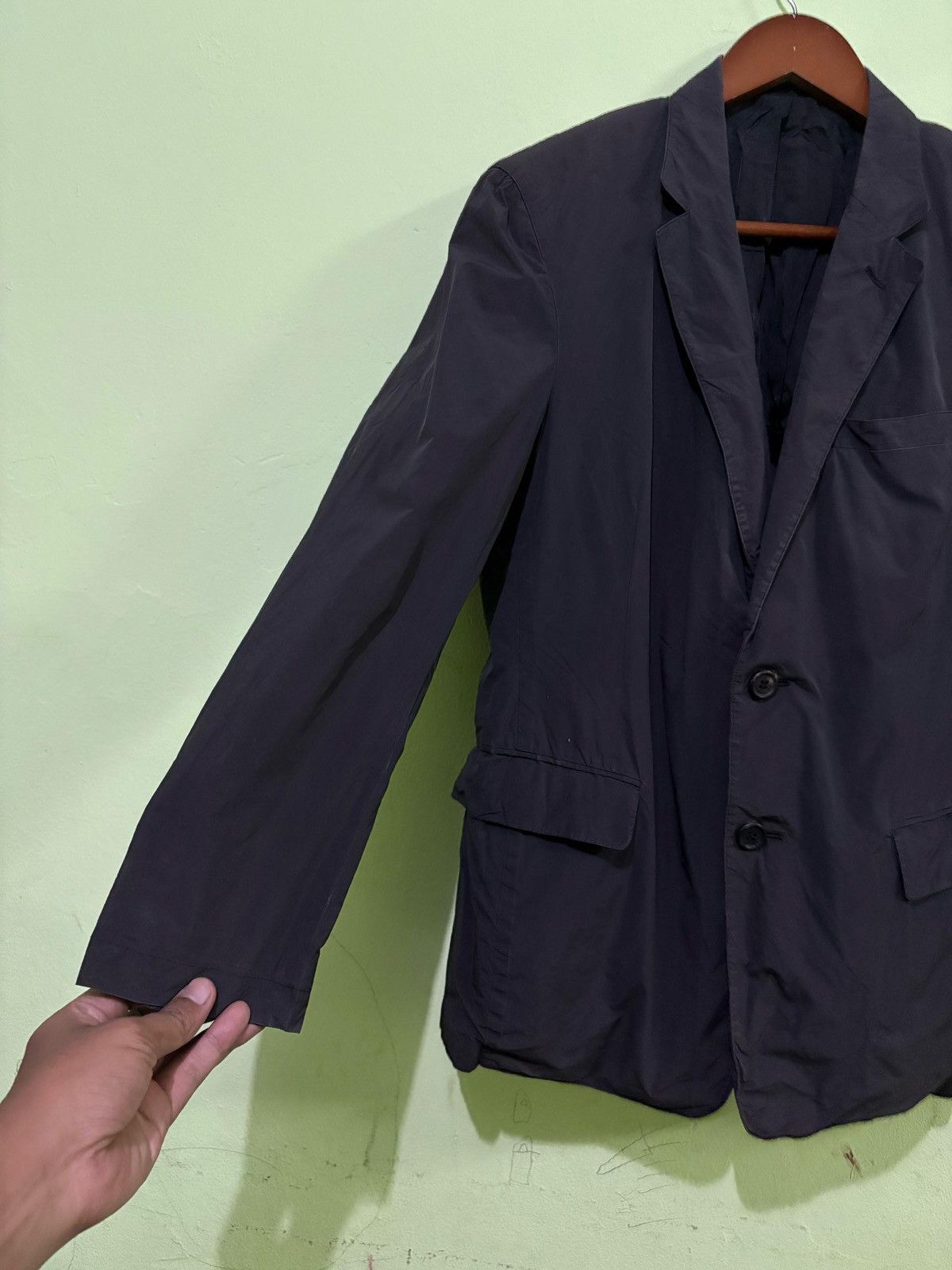 Prada Prada Luxury Suit Jacket Nice Design Size 48R - 2 Thumbnail