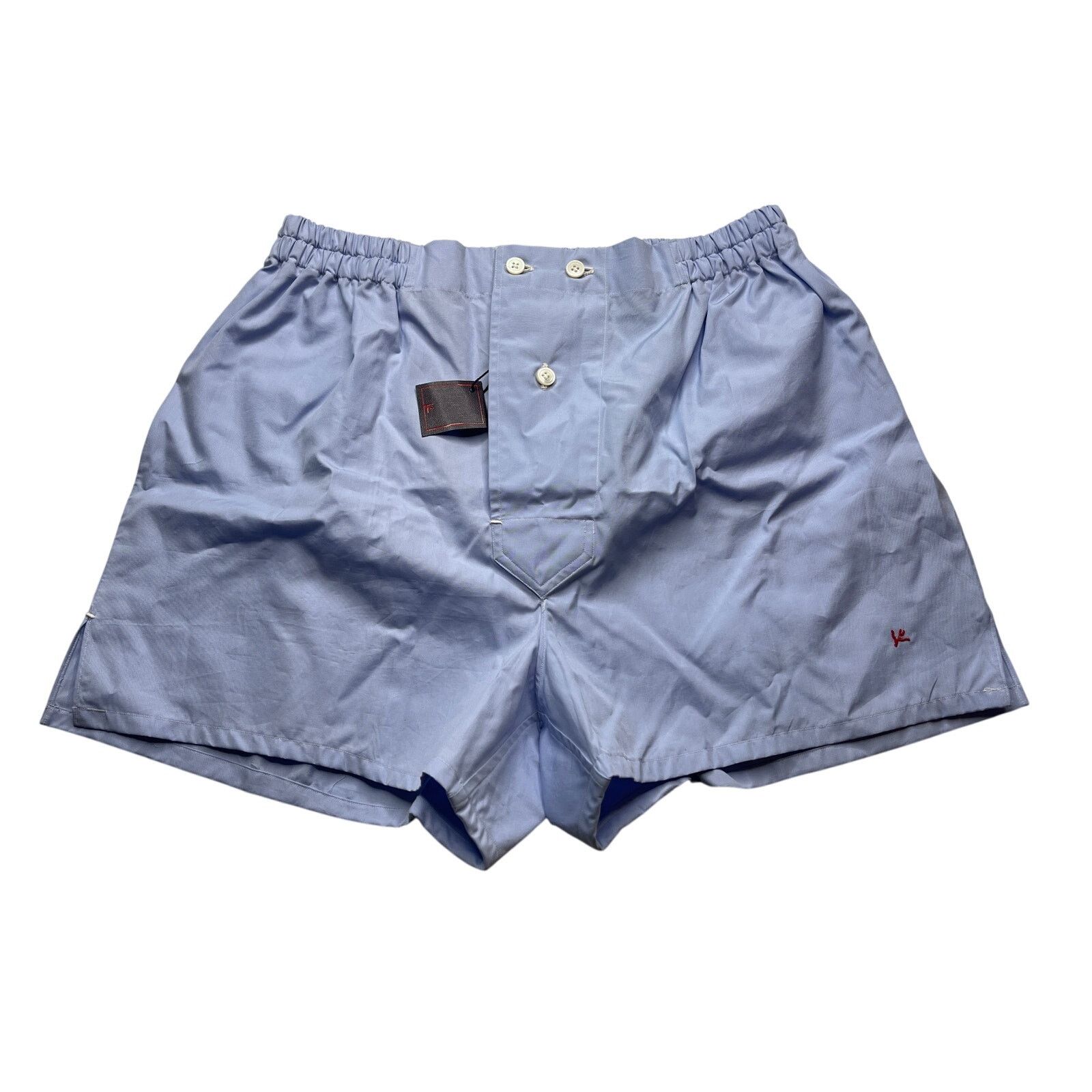 10-7 ISAIA Men's Underwear Boxers Blue Small