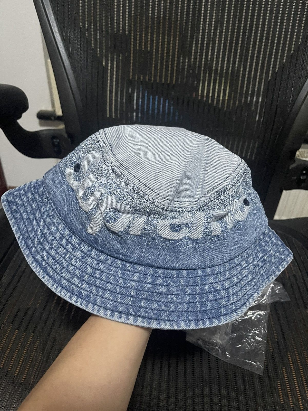 Supreme Supreme blue fade jacquard denim crusher s/m Size ONE SIZE - 2 Thumbnail