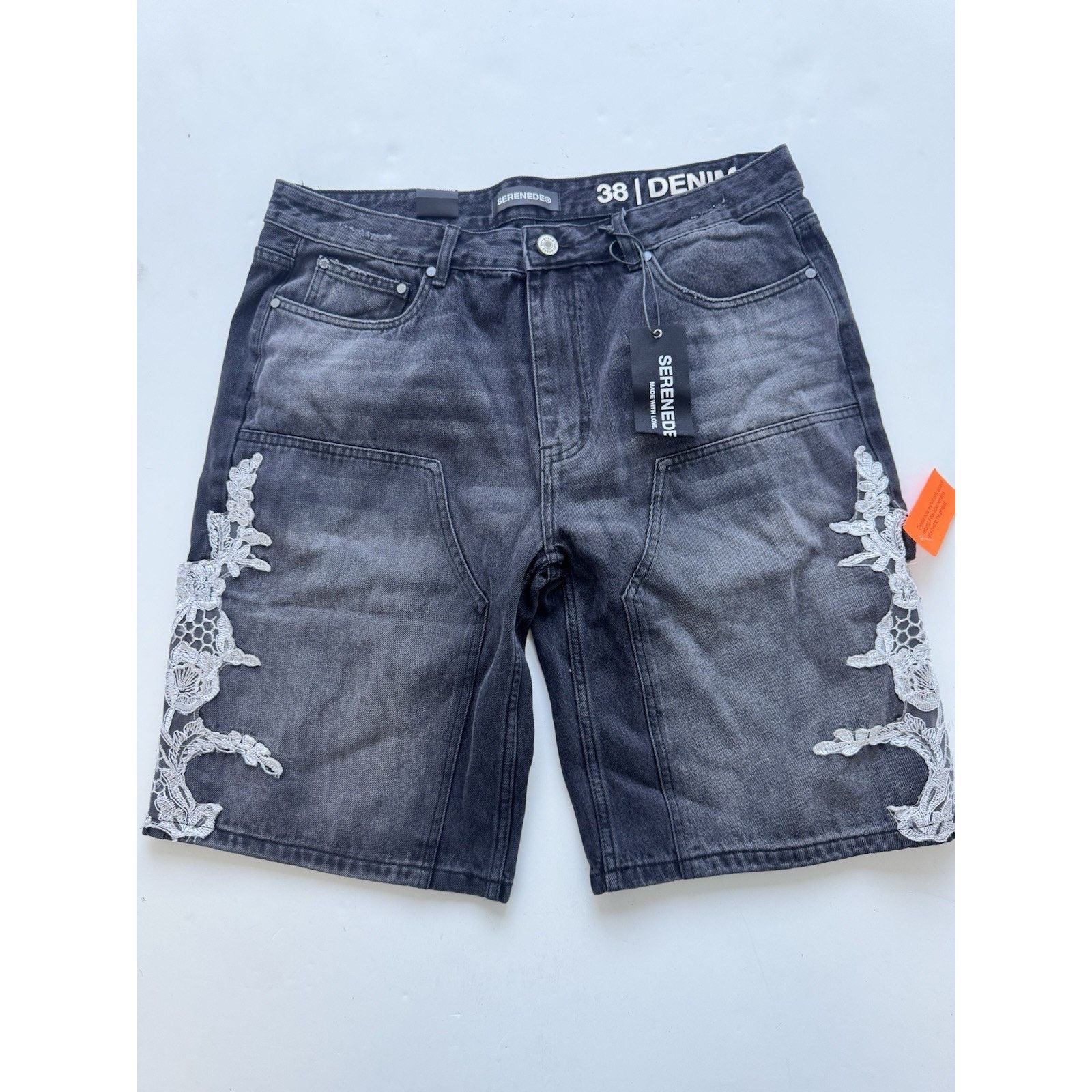 SERENEDE SERENEDE - ''GROWTH'' DENIM SHORTS Size 38 Size US 38 / EU 54 - 1 Thumbnail