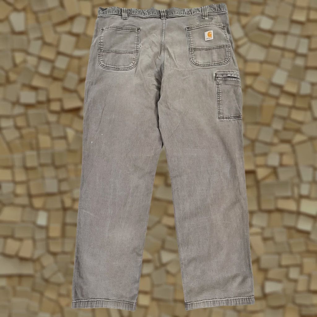 Carhartt Carhartt Mens Trousers Green W42 L32 Relaxed Fit Rugged Flex Canvas 102291-306 Size US 42 / EU 58 - 1 Thumbnail