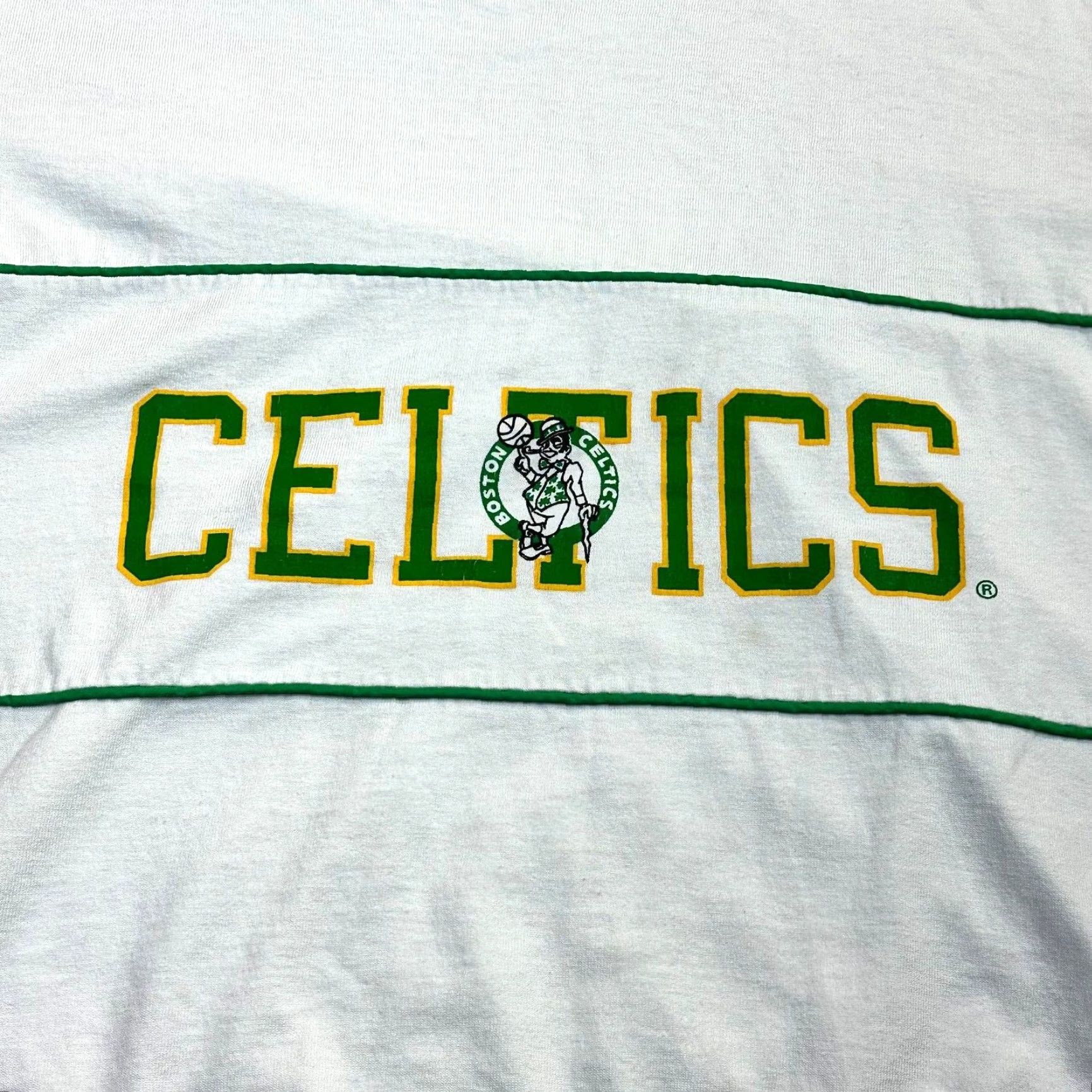 Spell VTG Nutmeg Mills Boston Celtics USA Made Men's L Shirt Leprechaun Logo Spell Size US L / EU 52-54 / 3 - 3 Thumbnail