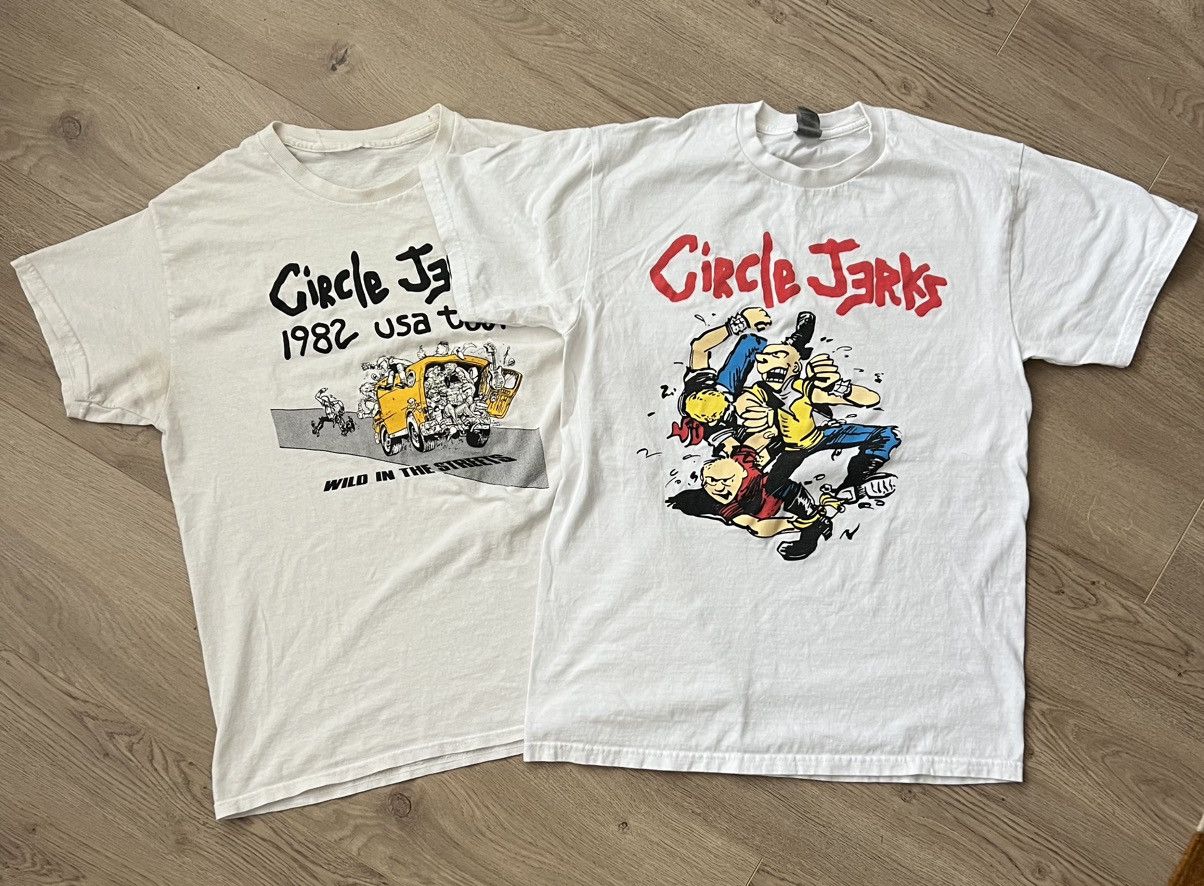Gildan Two Circle Jerks Band Tees Worn Lot of 2 Size US M / EU 48-50 / 2 - 4 Thumbnail