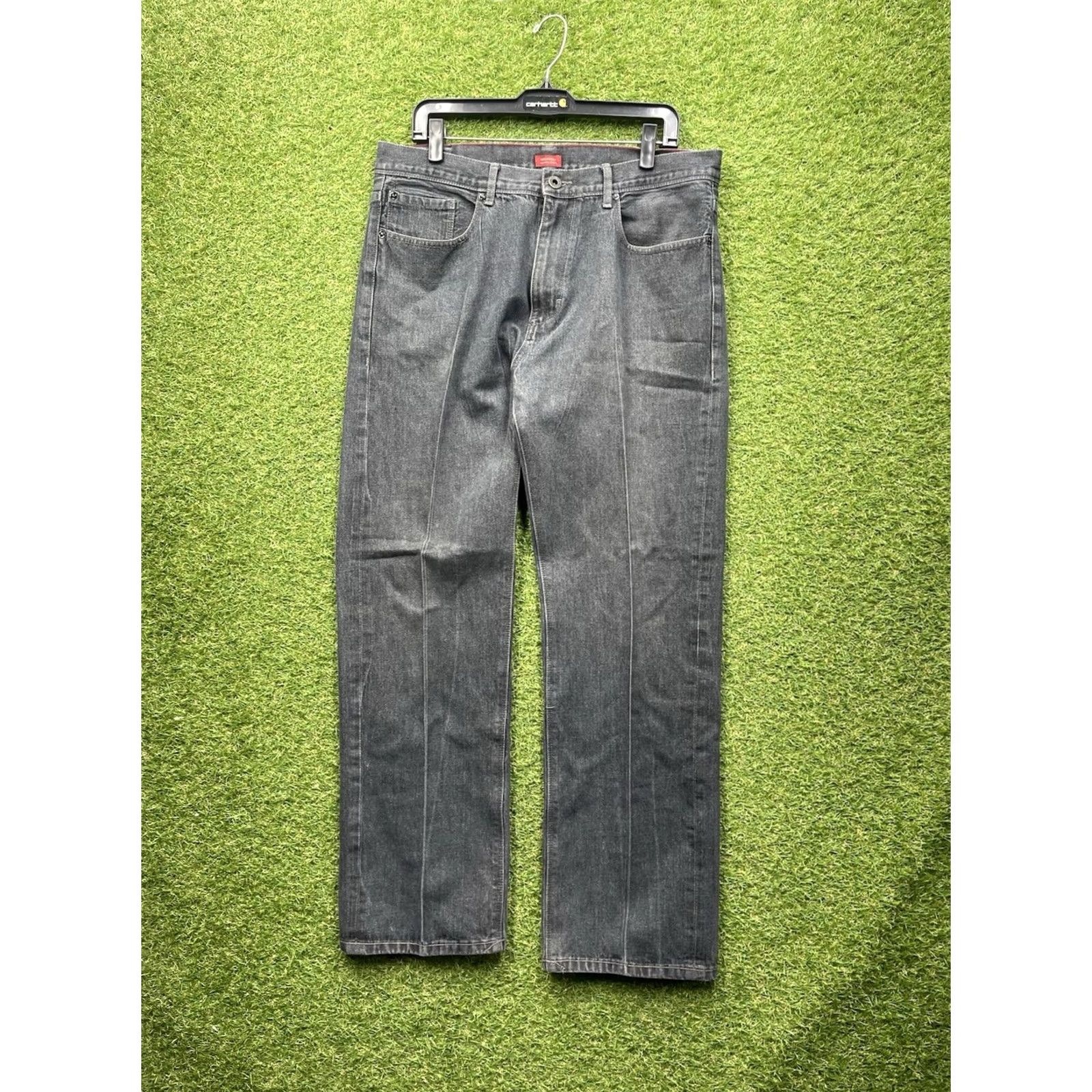 Sean John Sean John Jeans Mens 34 Straight Leg Baggy Loose Fit Dark Wash Denim 34x32 Vintage Hip Hop 90s Mens Size US 34 / EU 50 - 2 Thumbnail