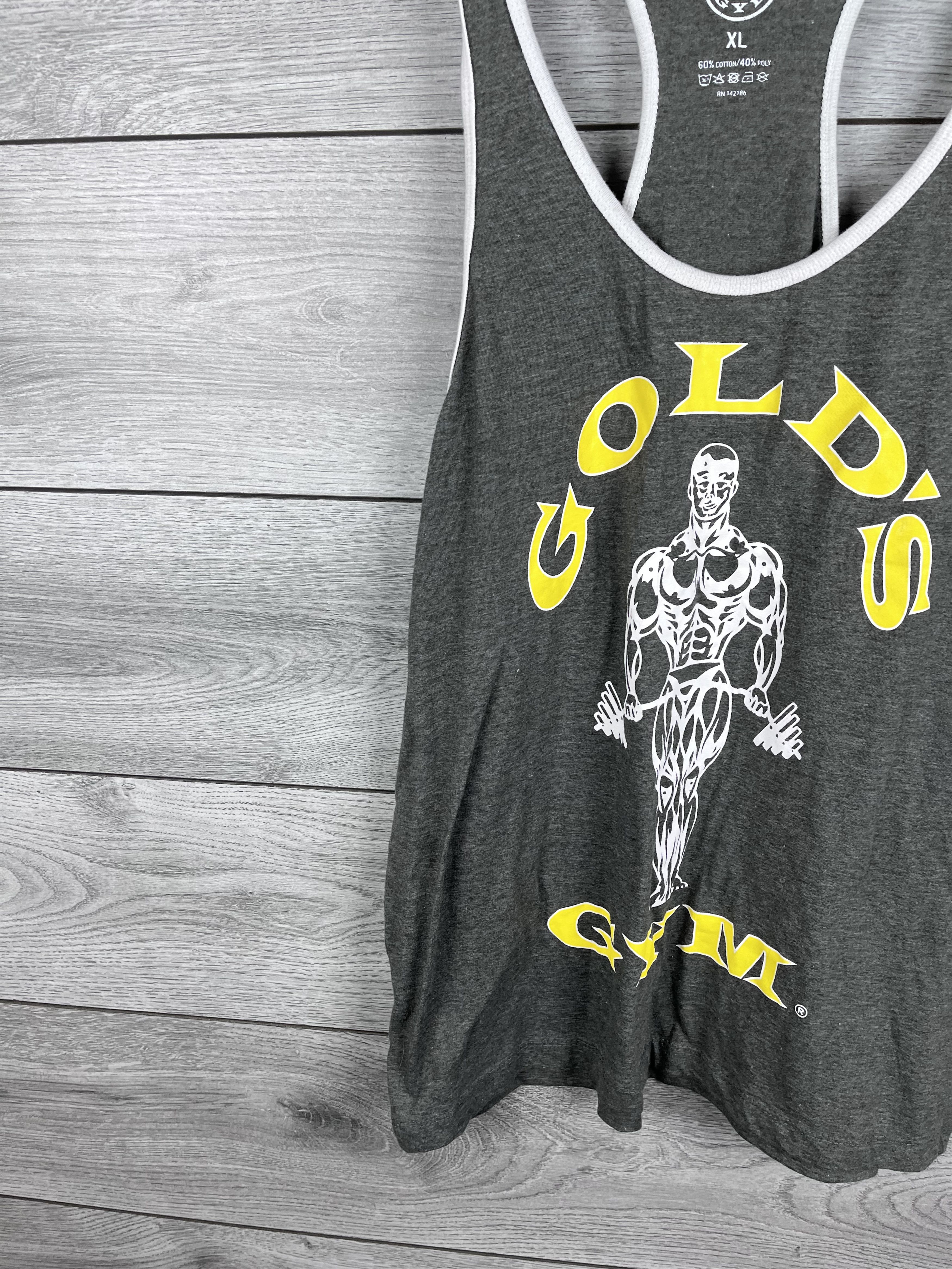 Other Golds Gym Stringer Vest Mens Contrast Muscle size xl Size US XL / EU 56 / 4 - 5 Thumbnail