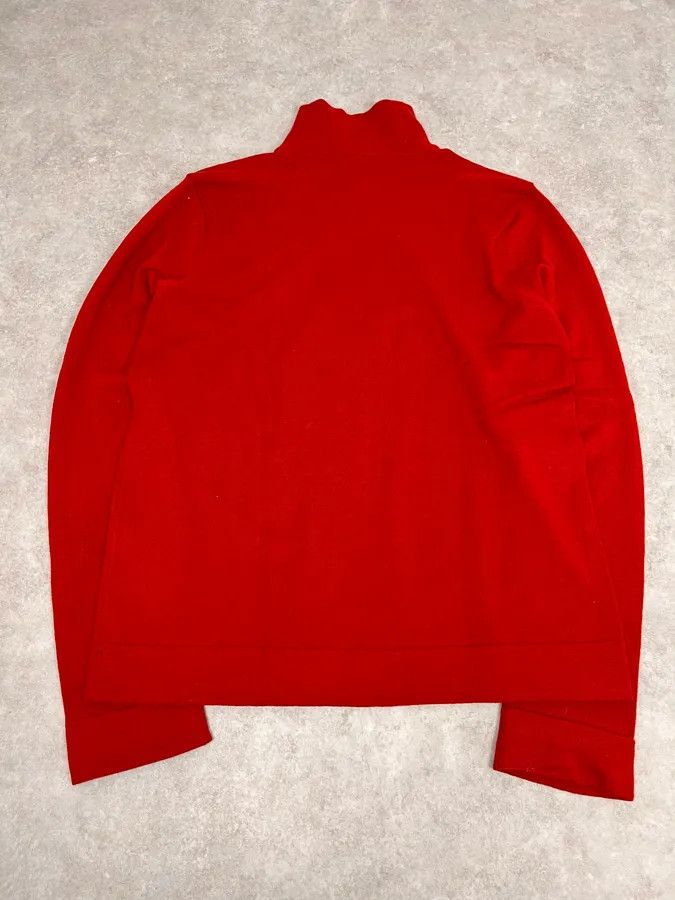 Ann Demeulemeester Ann Demeulemeester Buttoned Red Turtleneck Sweater Size US M / EU 48-50 / 2 - 7 Thumbnail