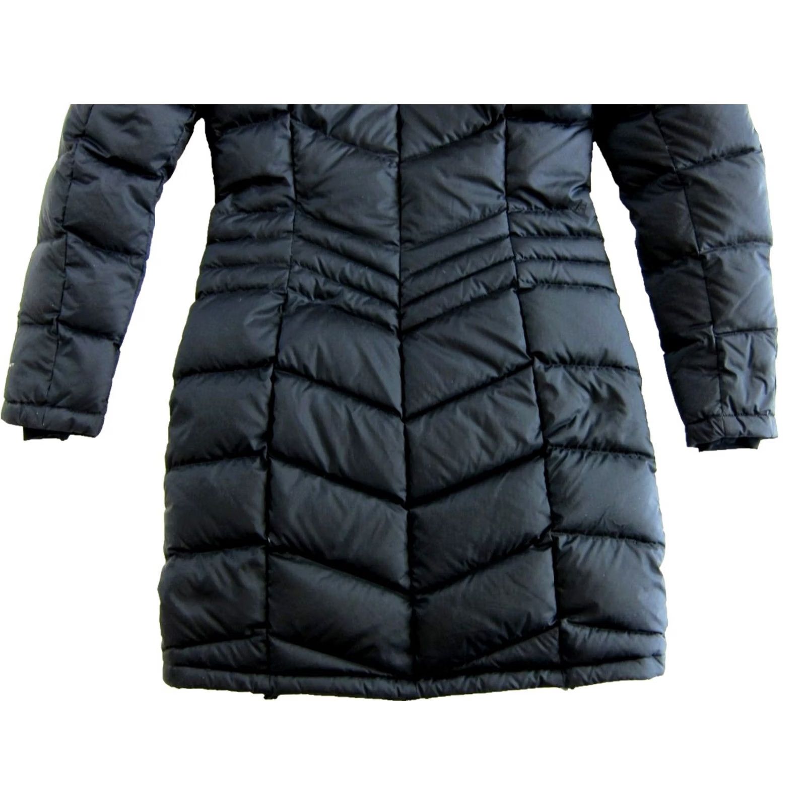 Vintage Columbia Parka Coat Women XS Down Hooded Faux Fur Black 650 Omni-Heat Lightweight Long Coat Size XS / US 0-2 / IT 36-38 - 6 Thumbnail