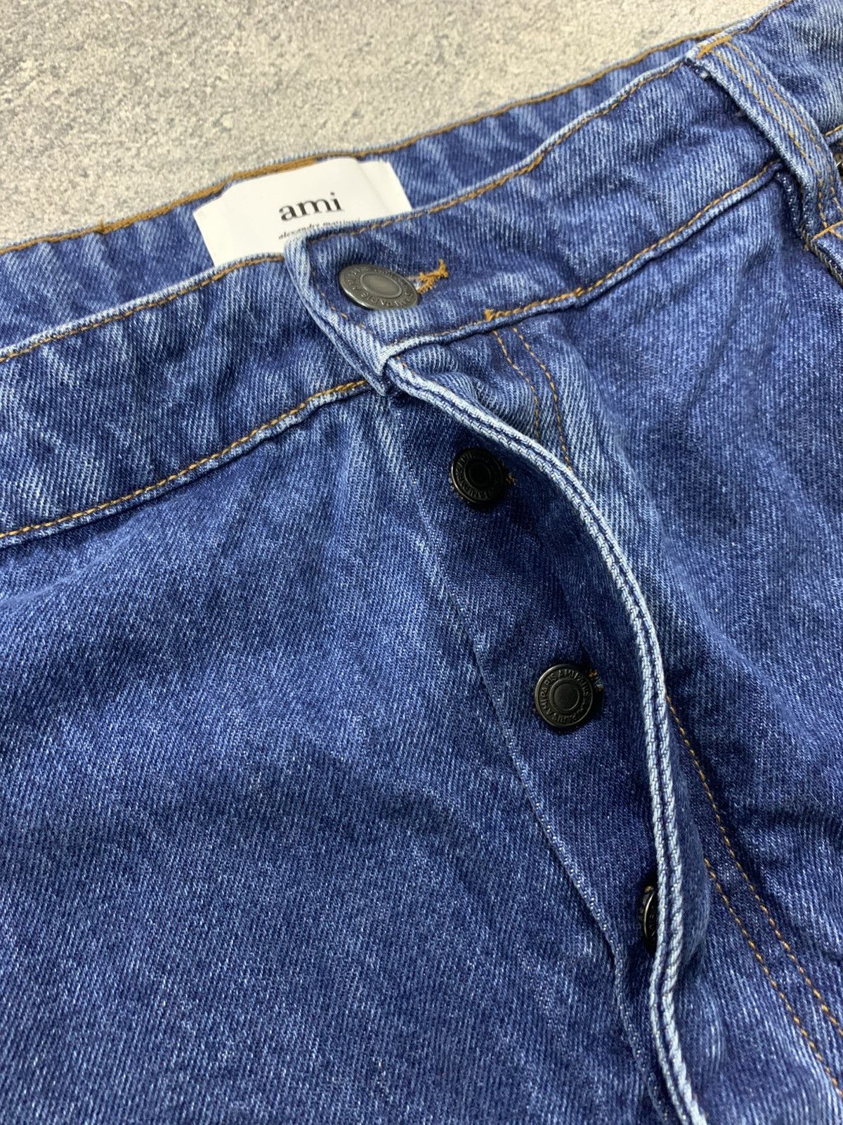 AMI 🐍 AMI Paris Alex Fit Blue Jeans Size US 34 / EU 50 - 6 Thumbnail