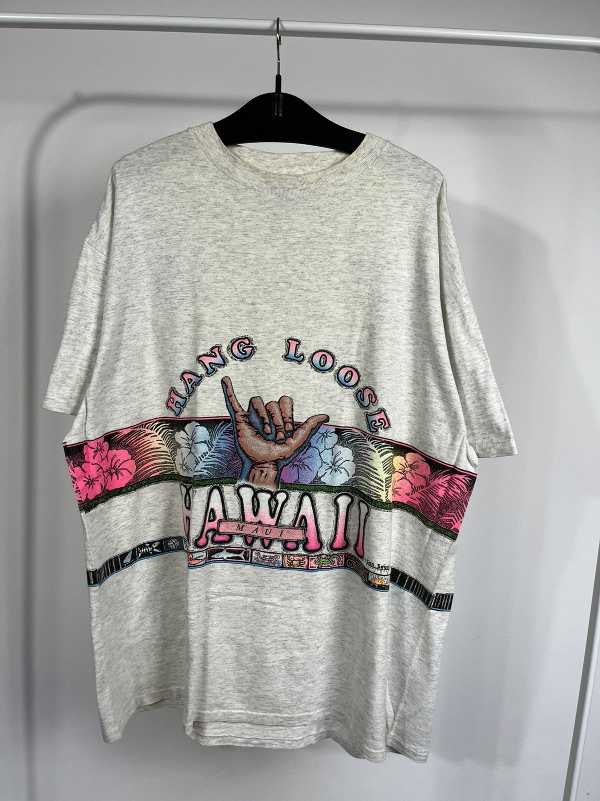 Other Vintage Oneita Hawaii Hang Loose Shaka Single Stitch Tee XXL Size US XXL / EU 58 / 5 - 2 Thumbnail