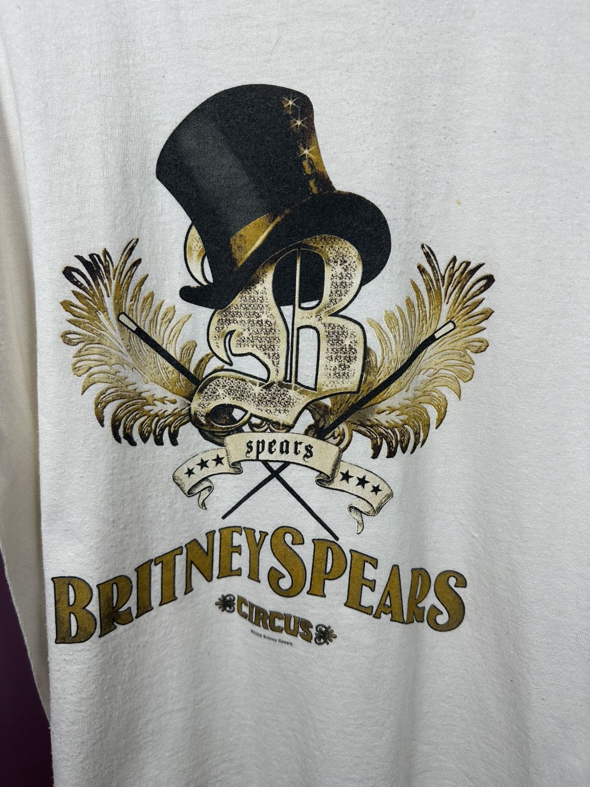 Gildan 2009 Britney Spears Circus Merch T Shirt Vintage Printed Tee Size US L / EU 52-54 / 3 - 8 Thumbnail