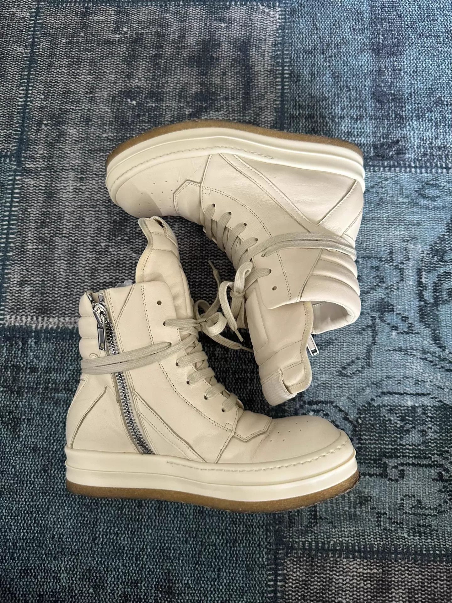 Rick Owens Rick Owens Inverted Triangle White 37 Wear-Resistant Sole Size US 6.5 / IT 36.5 - 1 Thumbnail