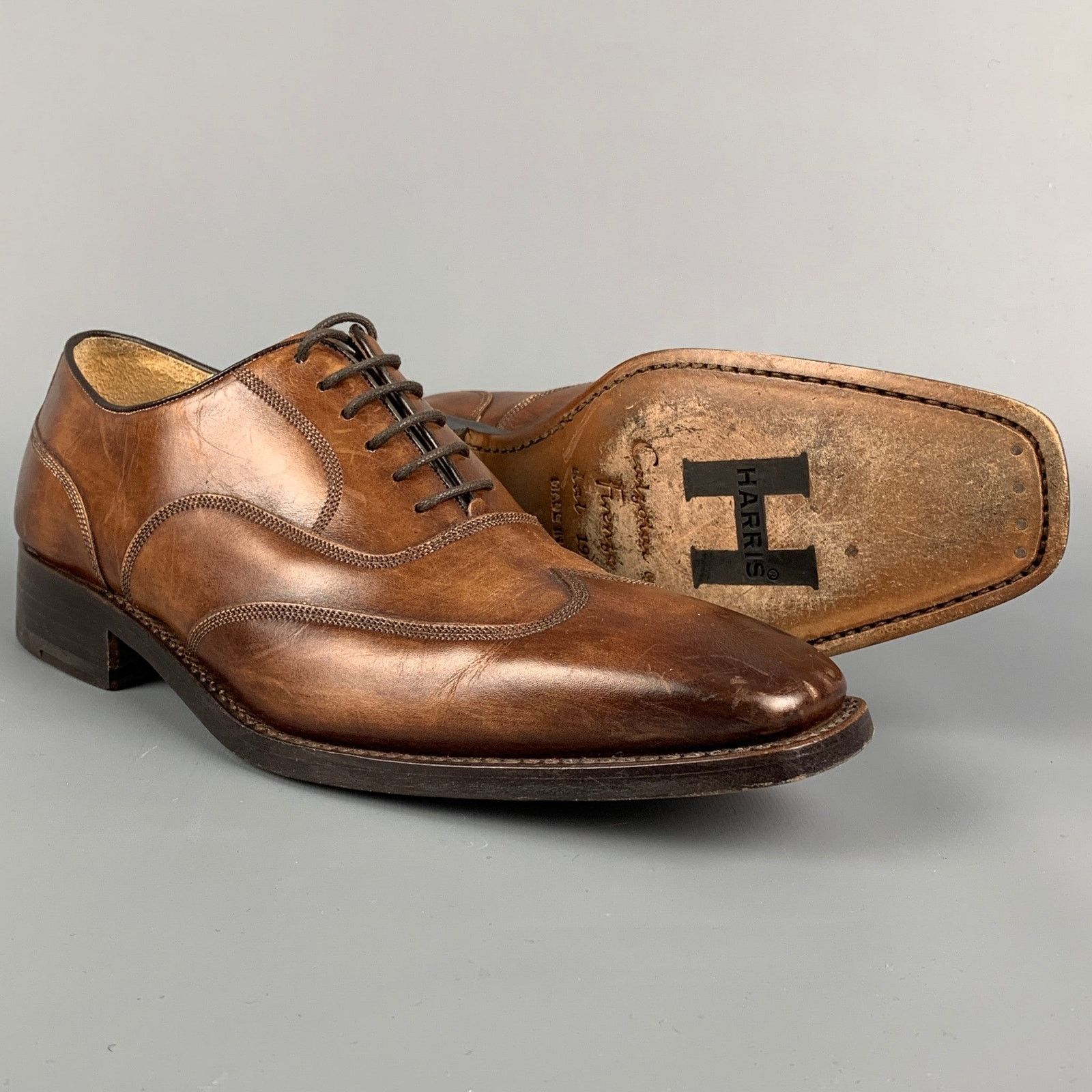 Other CALZOLERIA HARRIS x BARNEY'S NEW YORK Oxford Lace-Up Shoes Size US 7.5 / EU 40-41 - 5 Thumbnail