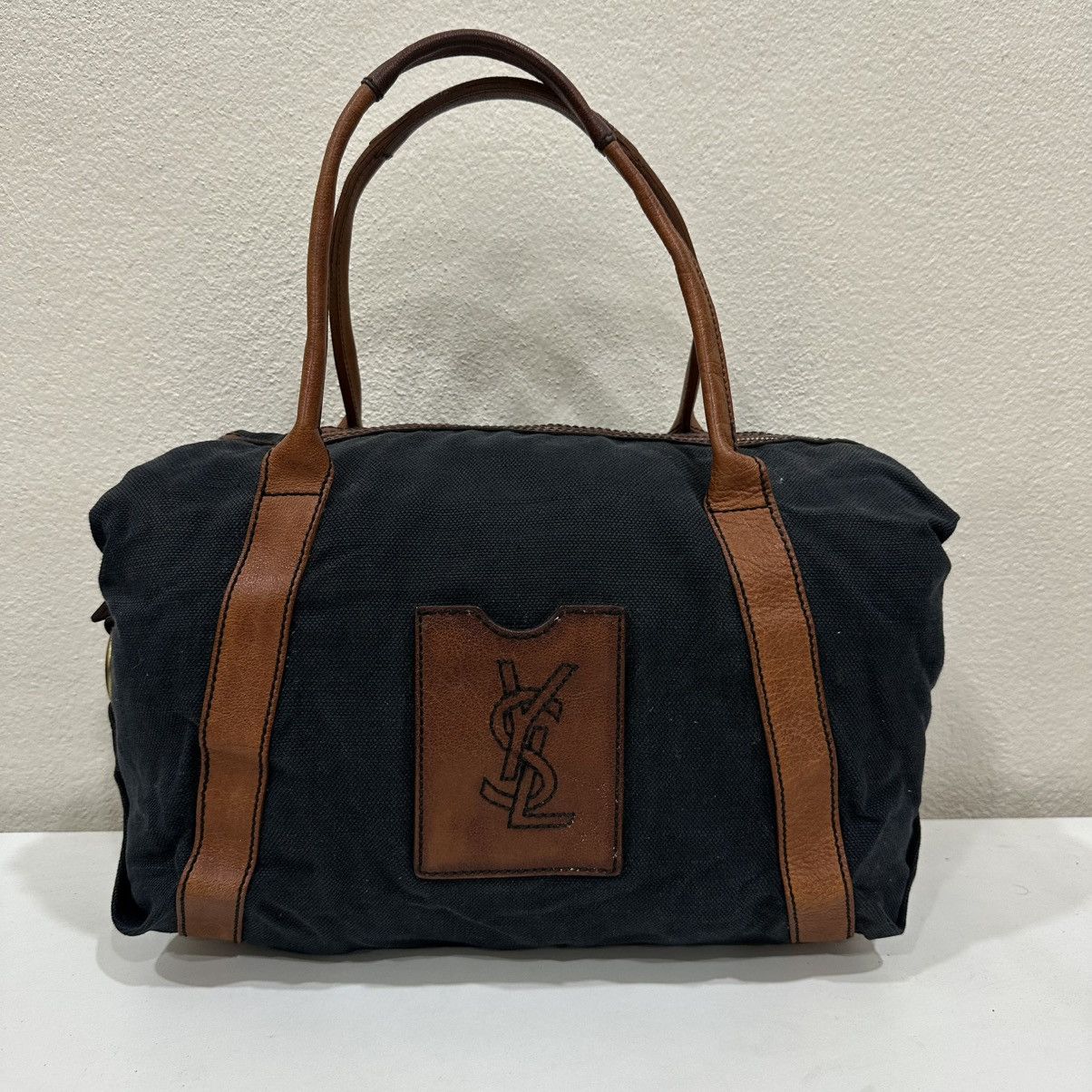Yves Saint Laurent ‼️LASTDROP‼️ YVES SAINT LAURENT RIVE GAUCHE CANVAS BOTON BAG Size ONE SIZE - 2 Thumbnail