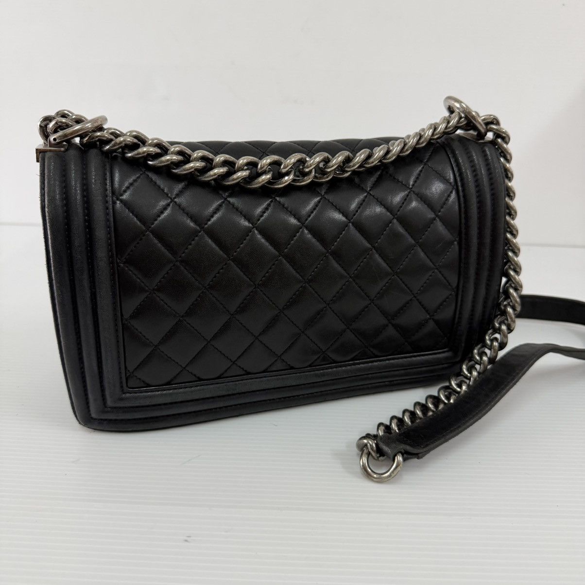 Chanel Chanel Le Boy Black Lambskin Small Shoulder Bag Size ONE SIZE - 2 Thumbnail