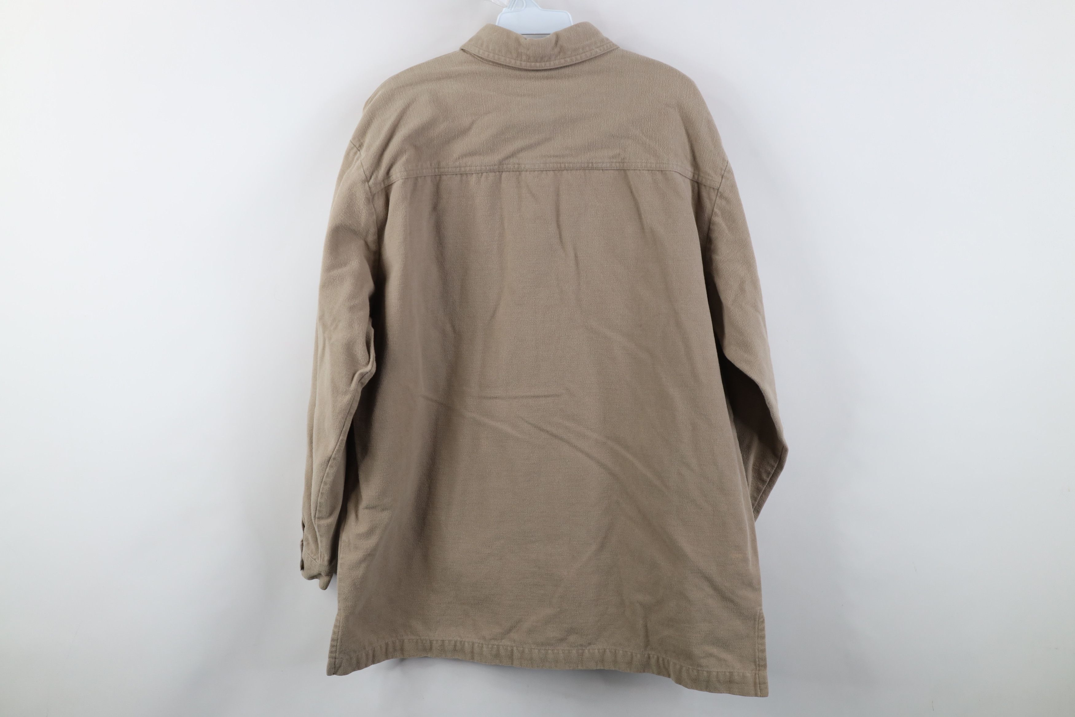 Vintage Vintage 90s Streetwear Chamois Cloth Button Shirt Size L / US 10 / IT 46 - 11 Thumbnail