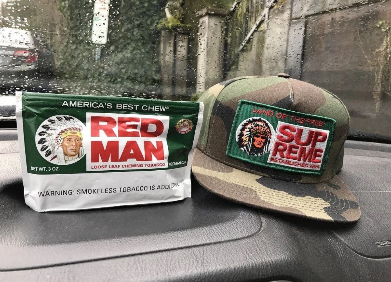 Supreme Supreme Land of the Free Snapback Camo Hat - Redman Size ONE SIZE - 7 Thumbnail
