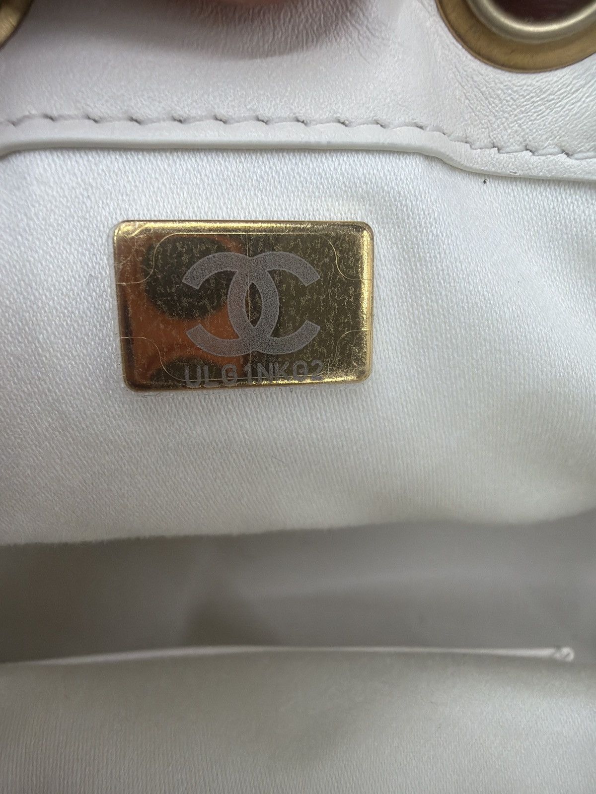 Chanel Chanel 25 Mini Raffia White Hobo bag Size ONE SIZE - 5 Thumbnail