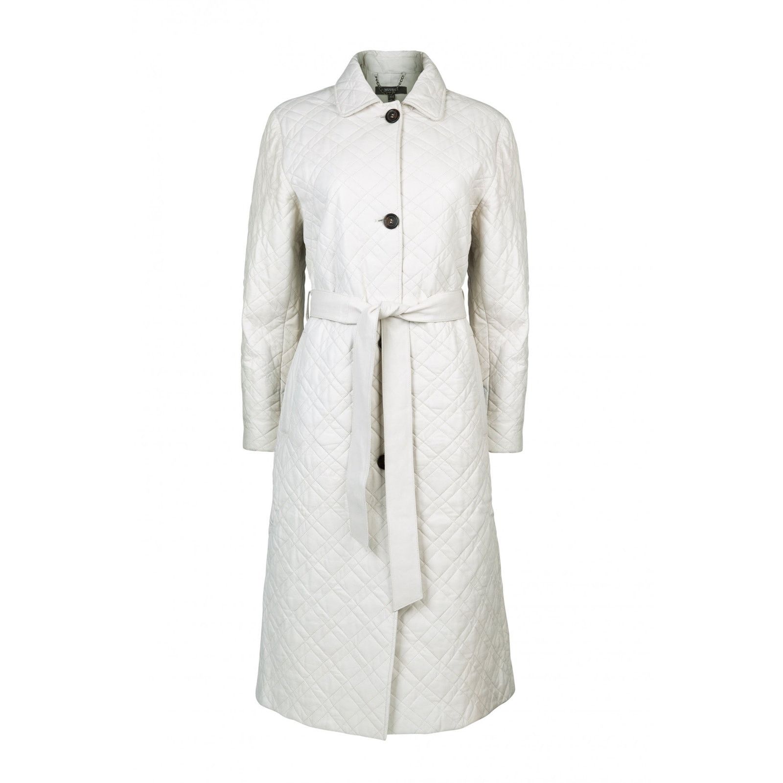 Muubaa MUUBAA NWT Xena Maxi Belted Quilted Leather Trench Coat 10 Size L / US 10 / IT 46 - 2 Thumbnail