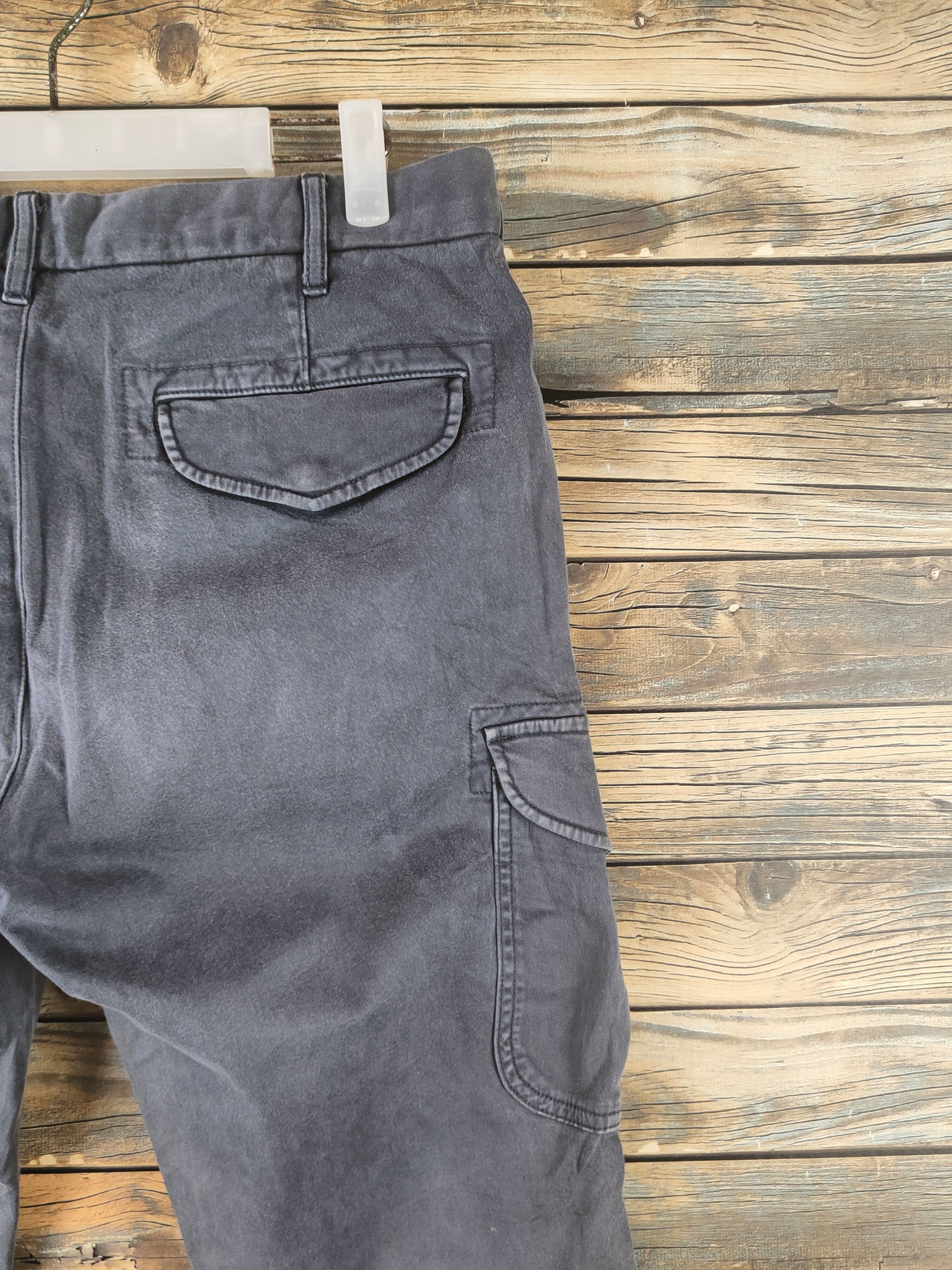 Japanese Brand DL Uniqlo Dark Gray Multipocket Cargo Pants #46-324 Size US 32 / EU 48 - 10 Thumbnail