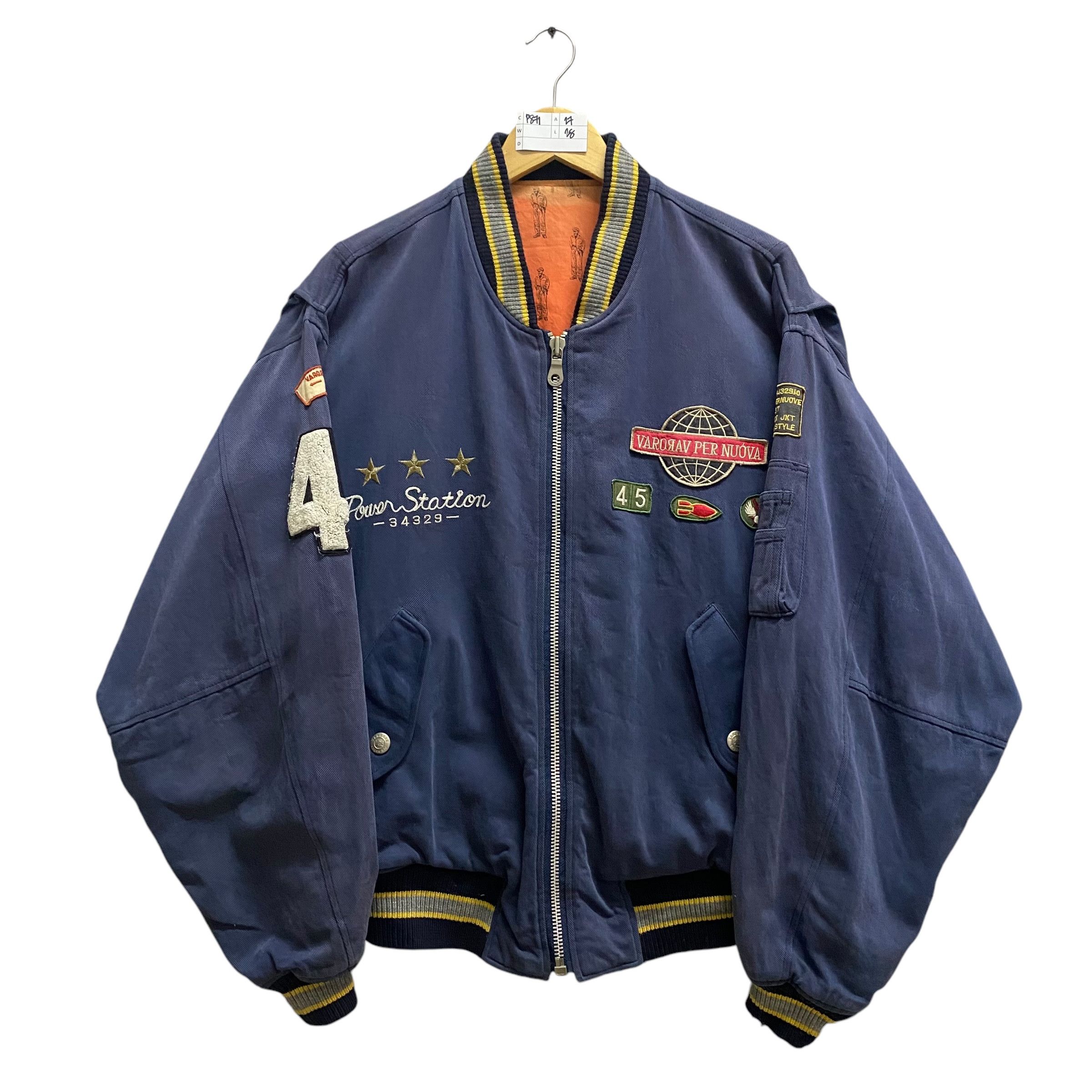 Japanese Brand Vintage Varorav Pernuova Flight Jacket Large Size US L / EU 52-54 / 3 - 5 Thumbnail