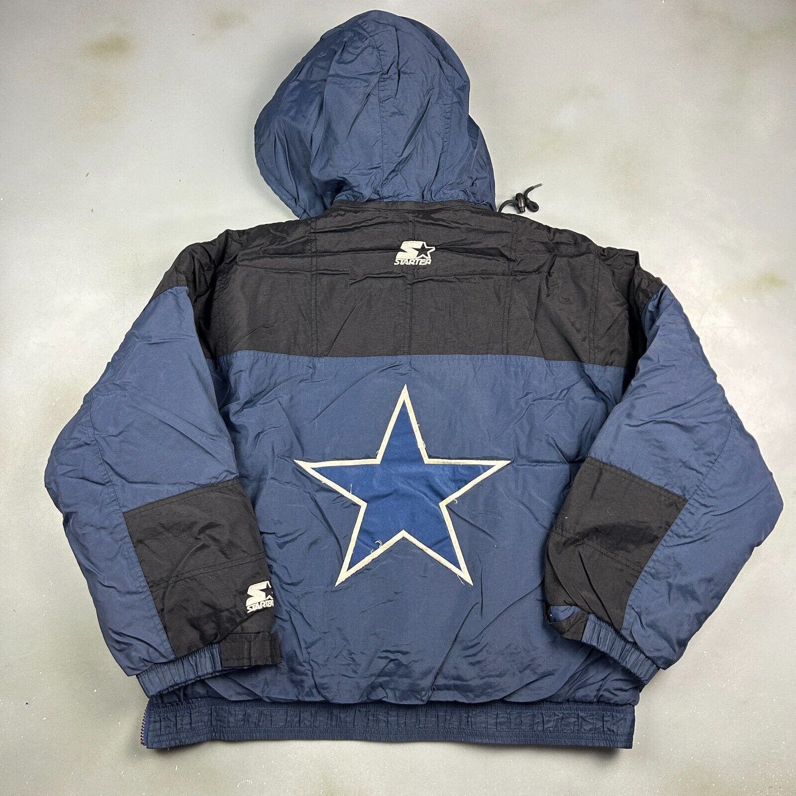 Starter VINTAGE 90s Dallas Cowboys Starter Anorak 1/4 Zip Jacket M Size M / US 6-8 / IT 42-44 - 12 Thumbnail