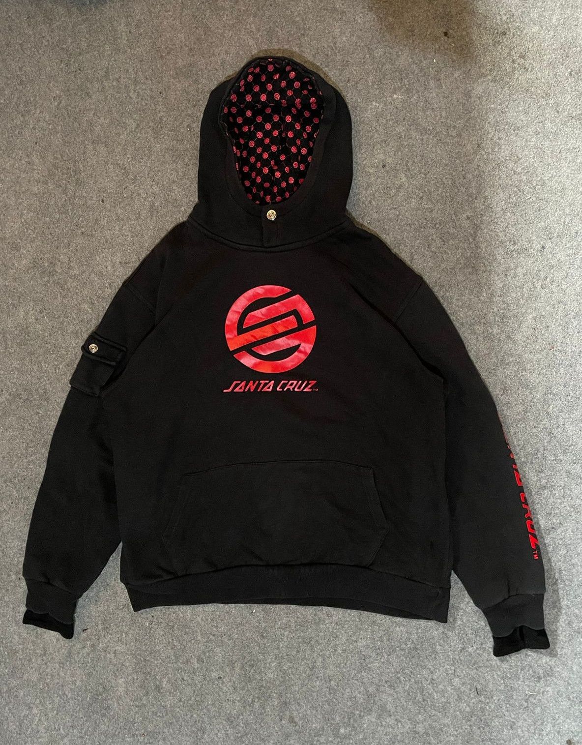 Santa Cruz Skateboards HOODIE SANTA CRUZ VINTAGE DOUBLE LAYER RARE Size US XXL / EU 58 / 5 - 1 Thumbnail