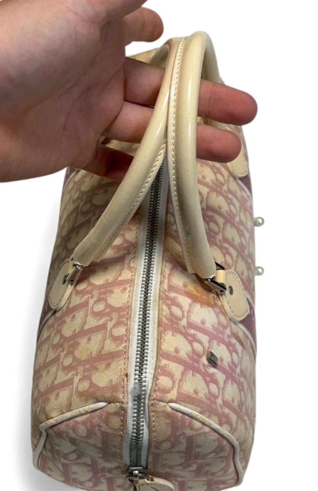 Other Dior - Vintage Pink Monogram Canvas Shoulder Bag Size ONE SIZE - 3 Thumbnail