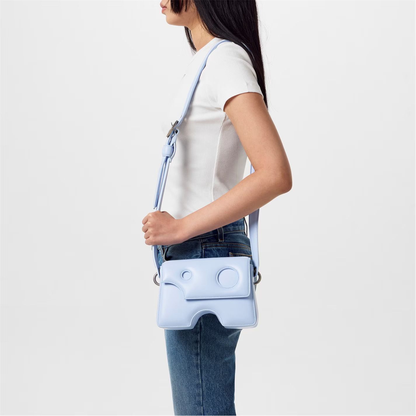Off-White o1g2r1mq1224 Size: OS / Shoulder Bag in Light Blue Size ONE SIZE - 5 Thumbnail