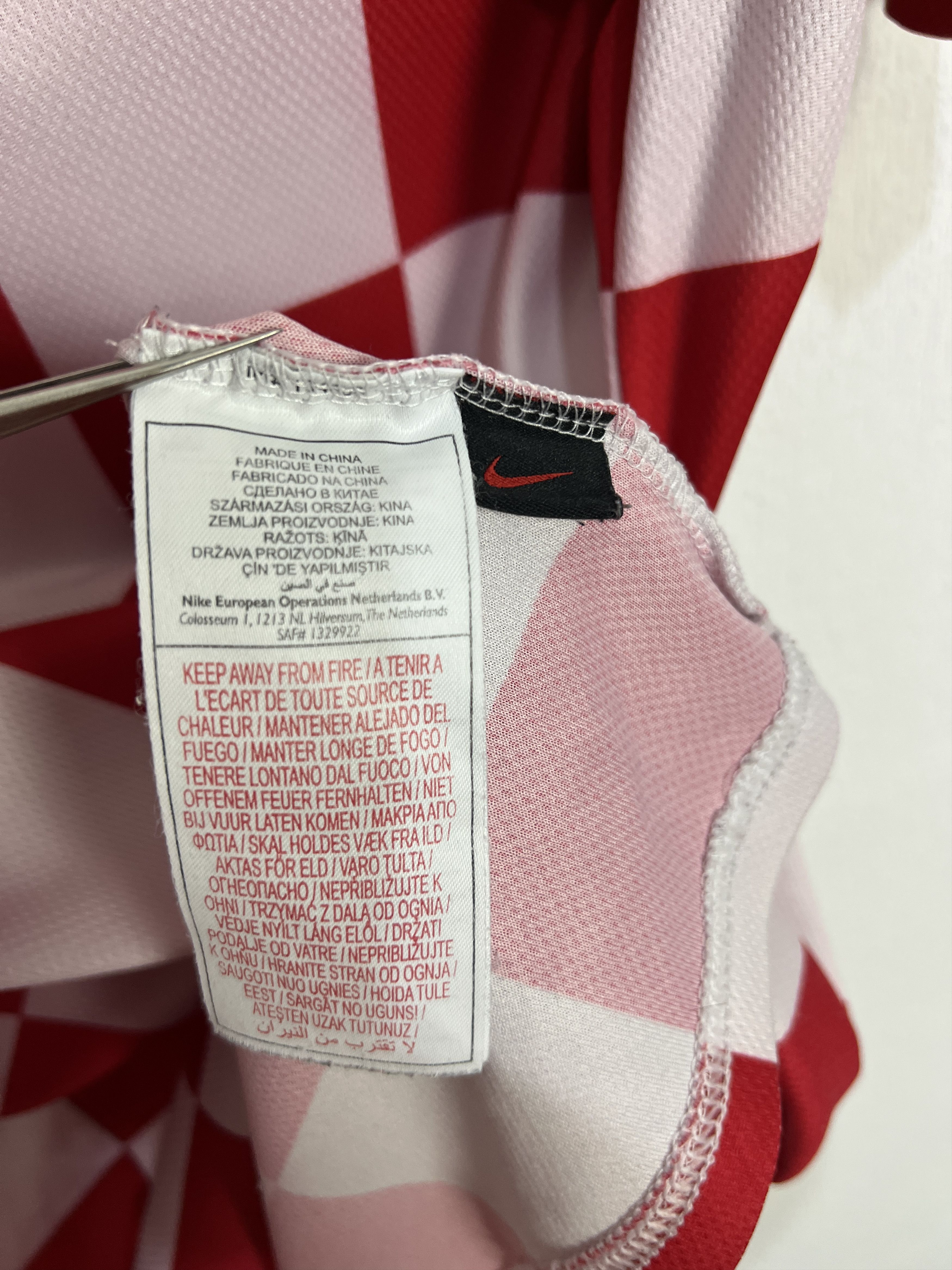 Nike Croatia football shirt 2008 Soccer Jersey Trikot National Size US XL / EU 56 / 4 - 7 Thumbnail